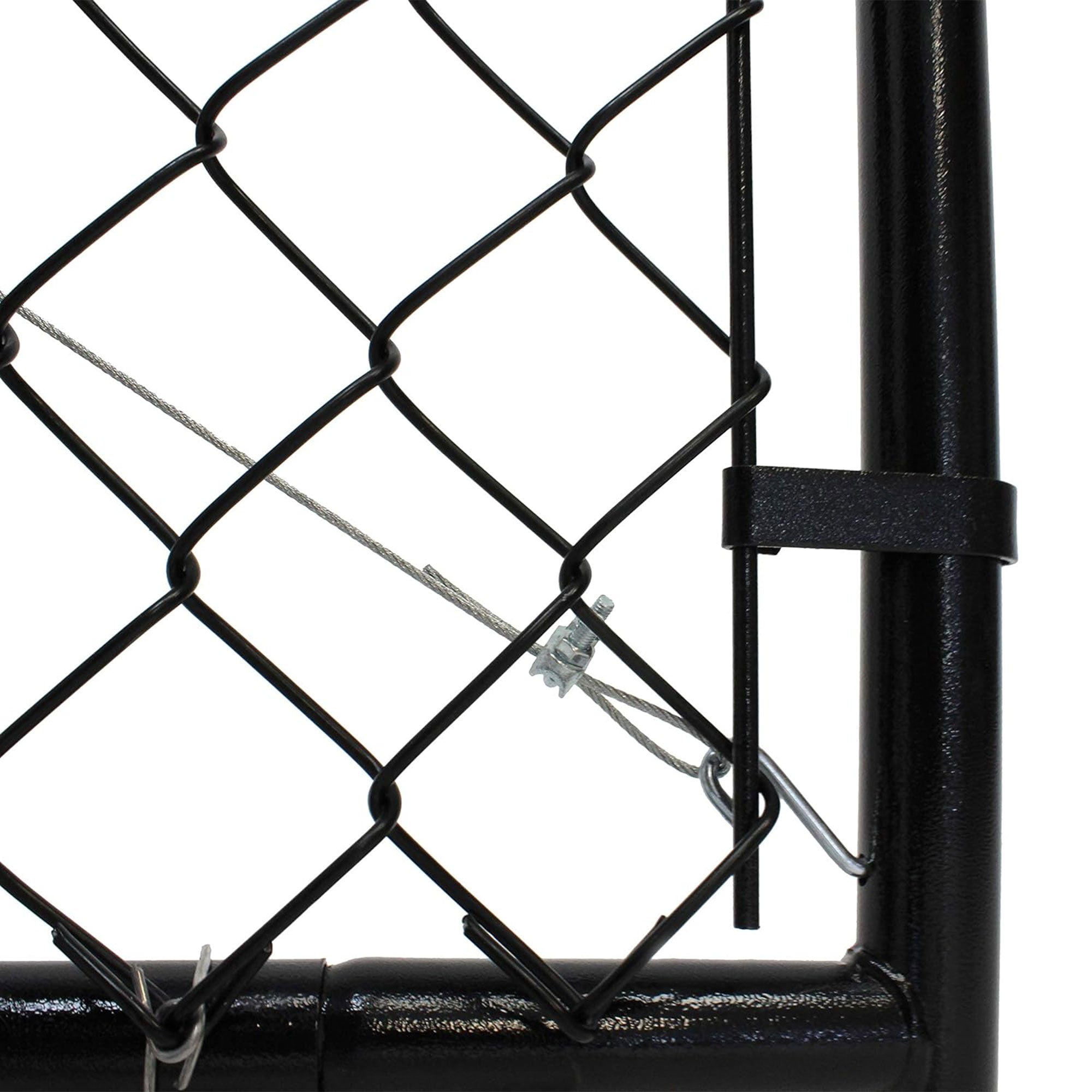 Adjust-A-Gate Fit-Right Adjustable Steel Frame Corner Gate Kit, Black (Used) - VMInnovations