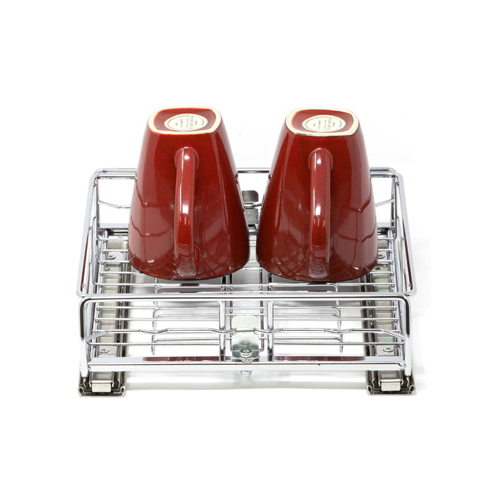 Origami 2SD-10 Kitchen Sliding Pullout Cabinet Storage Organizer, Silver, 2 Pack - VMInnovations