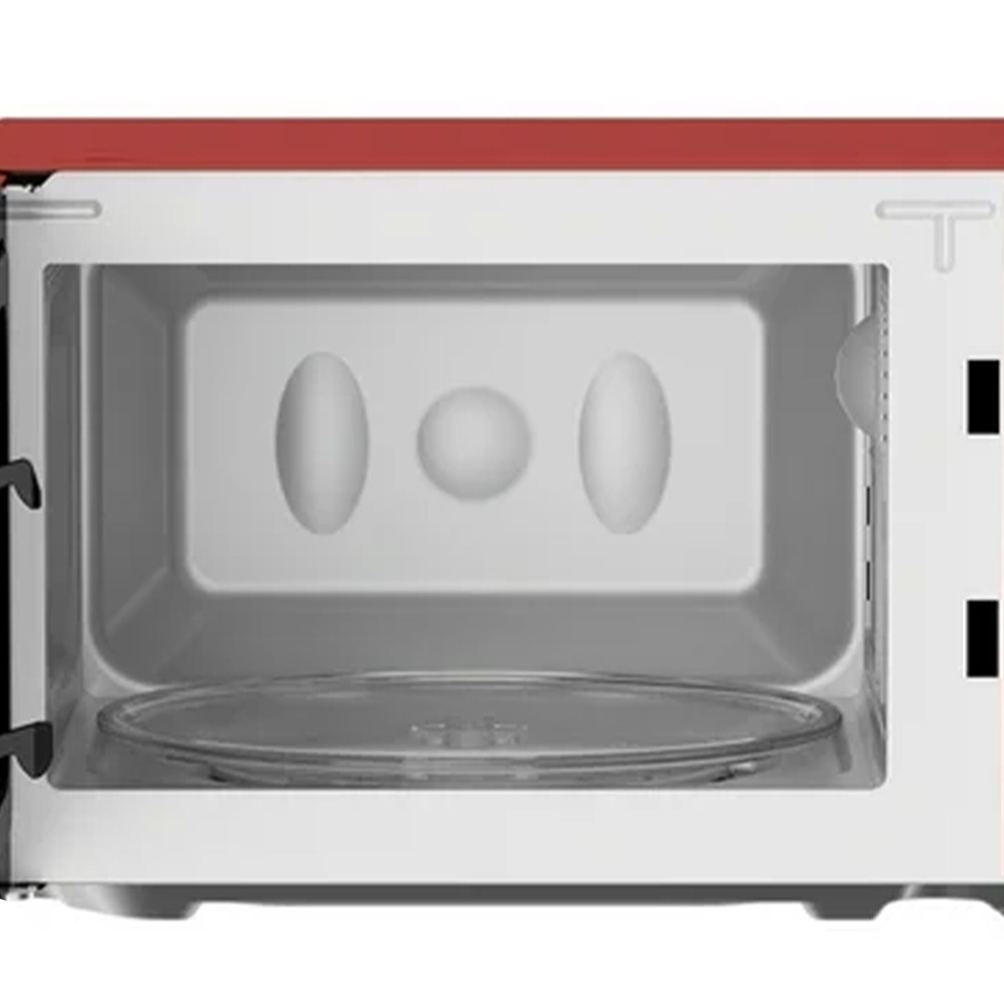 Magic Chef 0.7 Cubic Feet 700 Watt Retro Countertop Microwave, Red (Open Box) - VMInnovations