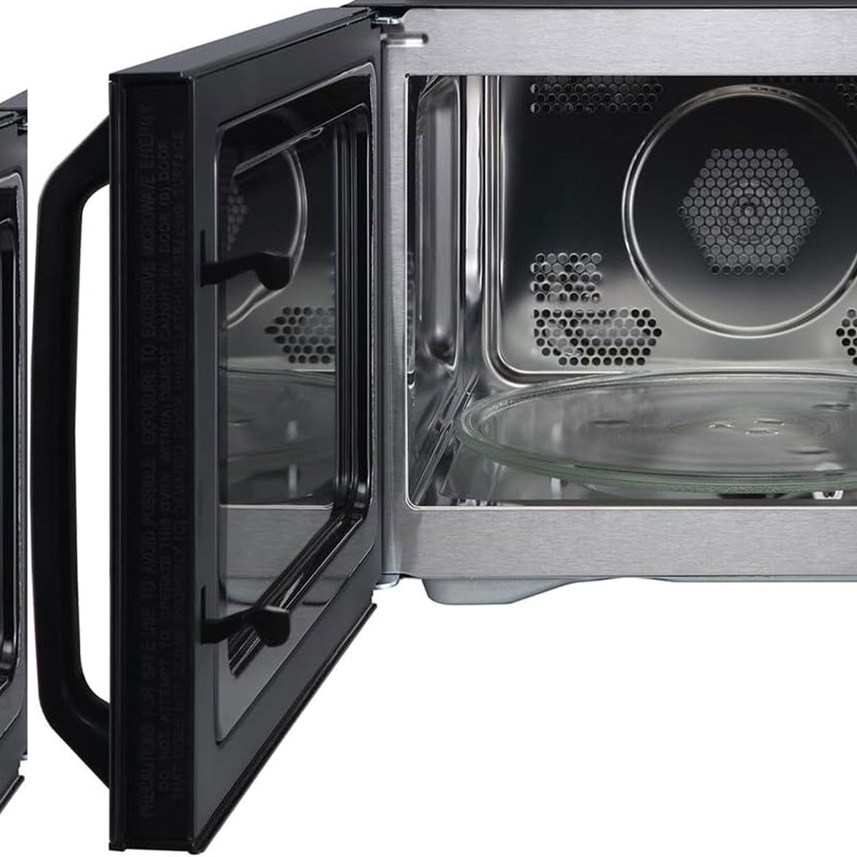 Magic Chef 1.0 Cubic Feet Stainless Microwave w/Air Fryer, Black (Open Box) - VMInnovations