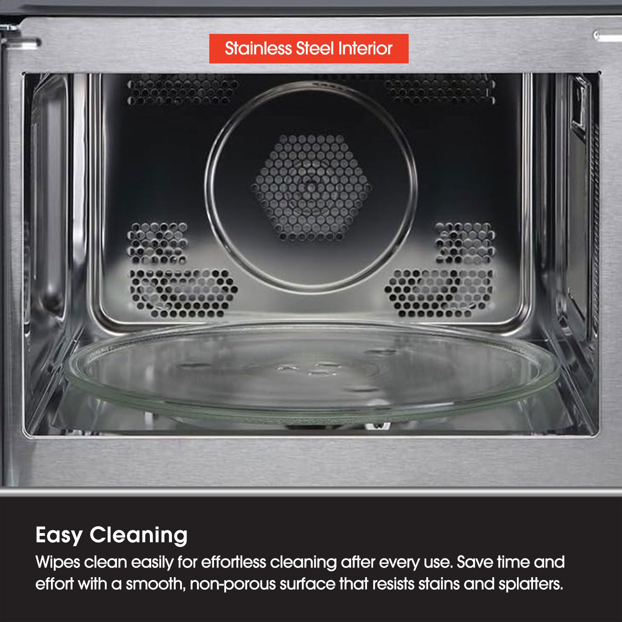 Magic Chef Stainless Countertop Microwave w/Air Fryer, Black (Used) - VMInnovations