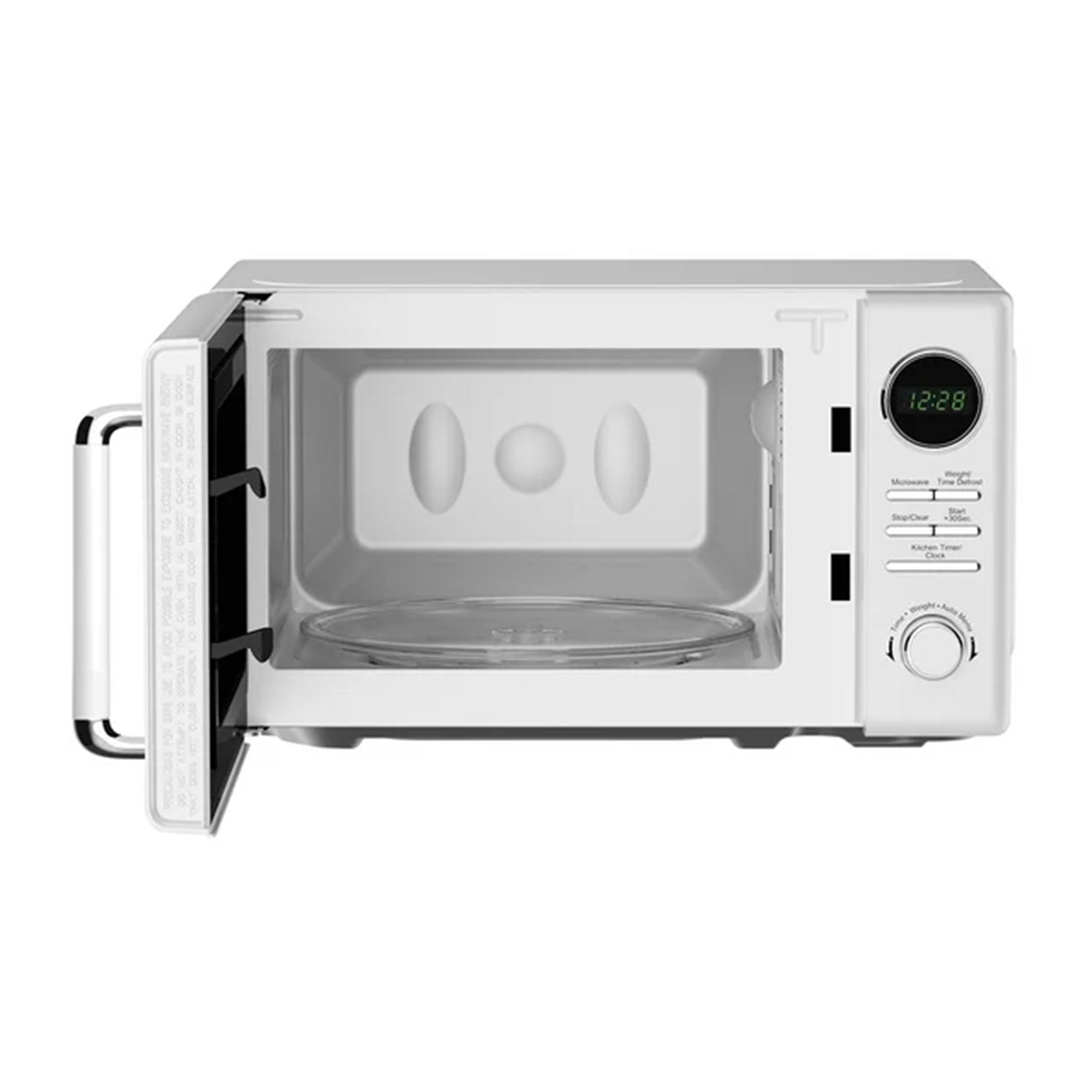 Magic Chef 0.7 Cubic Feet 700 Watt Classic Retro Microwave, White (Used) - VMInnovations