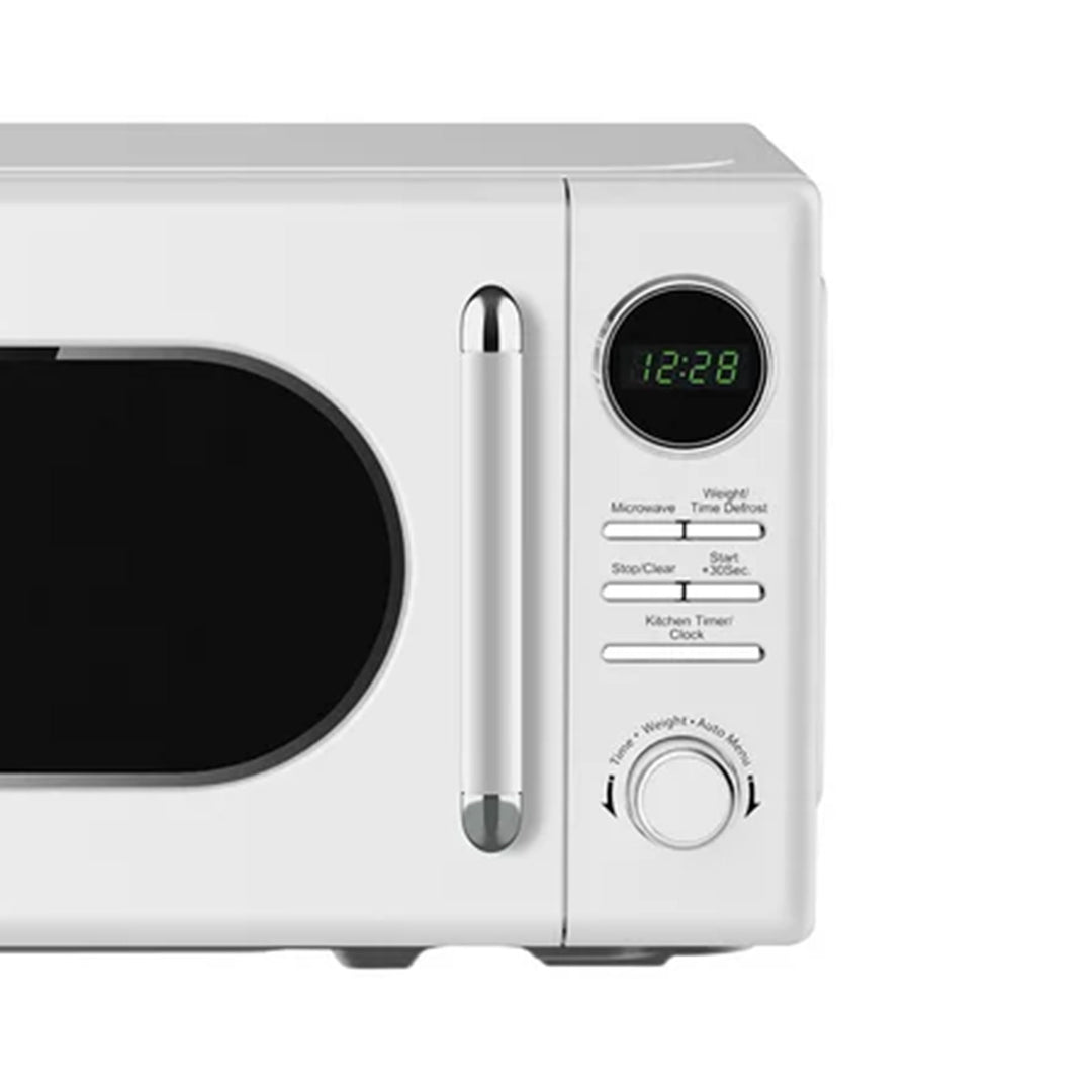 Magic Chef 0.7 Cubic Feet 700W Small Classic Retro Countertop Microwave, White - VMInnovations