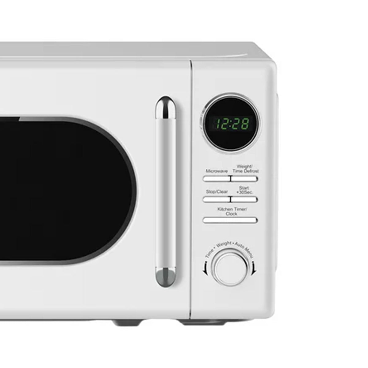 Magic Chef 0.7 Cubic Feet 700 Watt Retro Countertop Microwave, White (Open Box) - VMInnovations