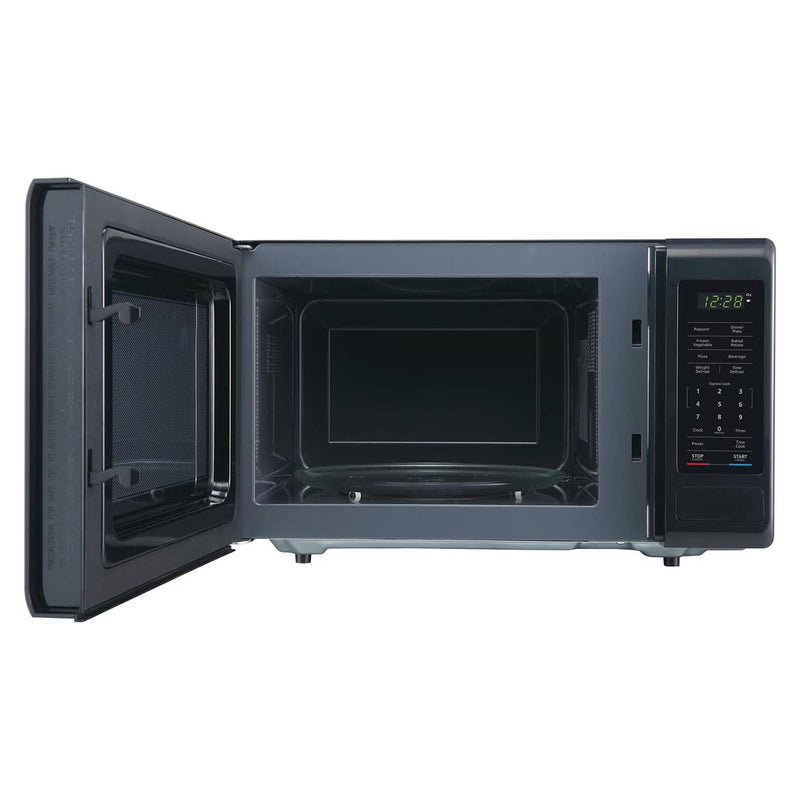 Magic Chef 0.9 Cubic Feet 900 Watt Stainless Countertop Microwave Oven, Black