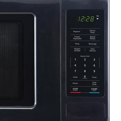 Magic Chef 0.9 Cubic Feet 900 Watt Stainless Countertop Microwave Oven, Black