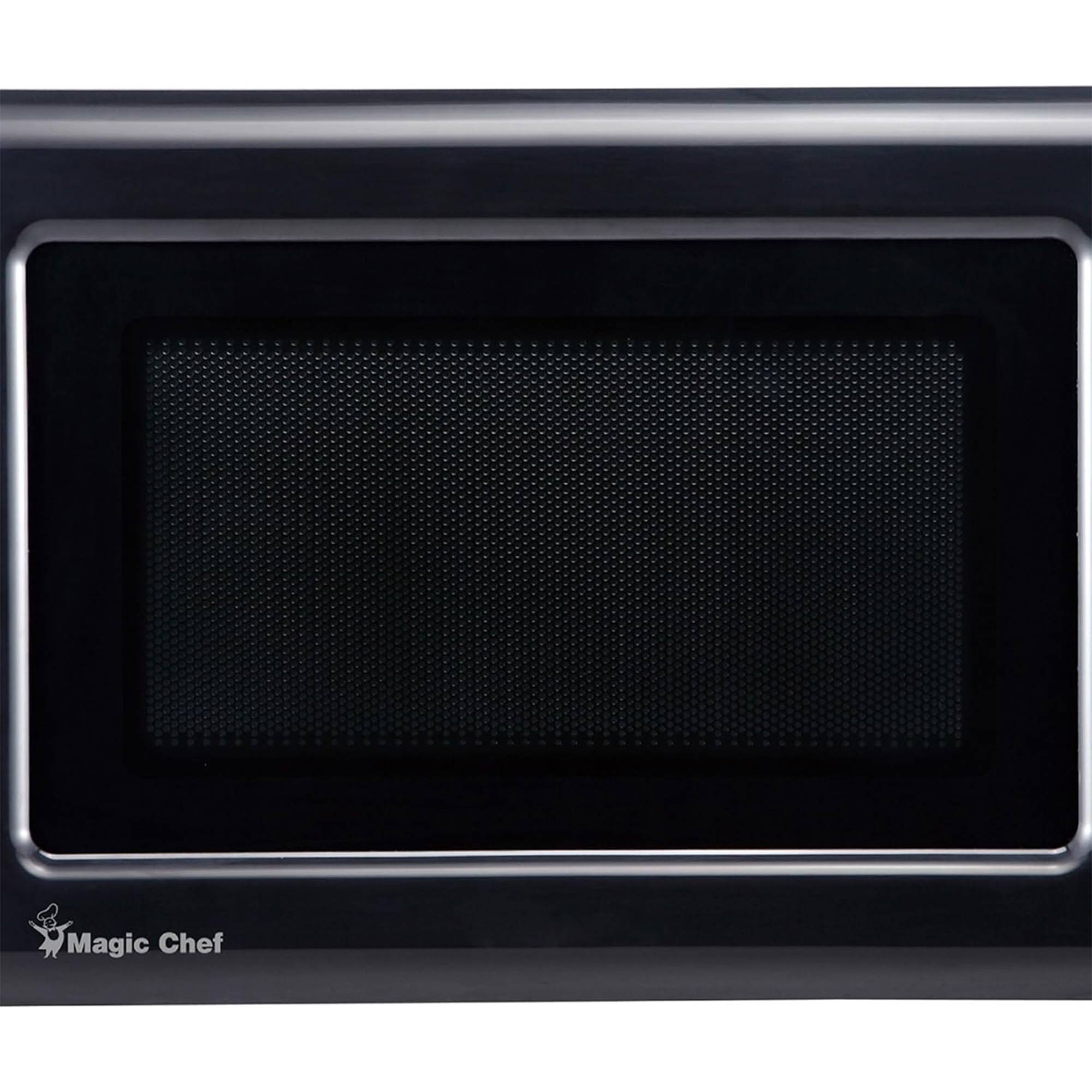 Magic Chef 0.9 Cubic Feet 900W Small Stainless Countertop Microwave Oven, Black - VMInnovations