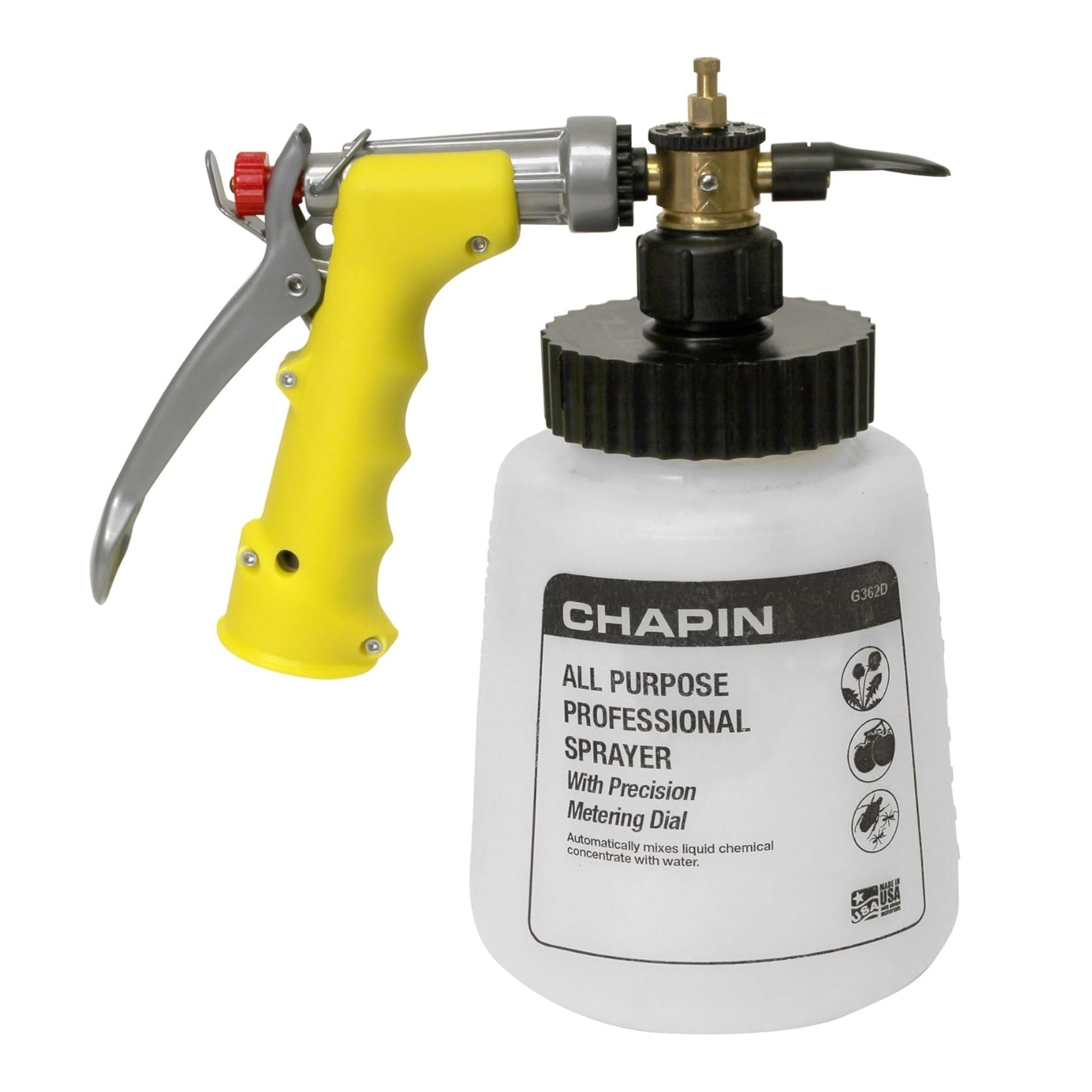 Chapin Deluxe Hose End Garden Sprayer W Metering Dial, Up to 320 GAL (Open Box)
