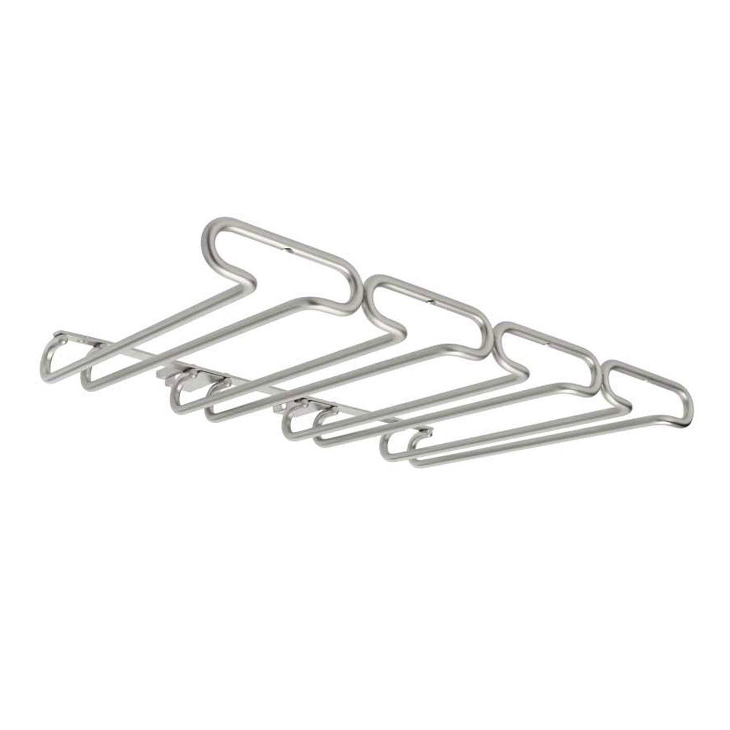 Rev-A-Shelf 11" Quad Under Cabinet Glass & Stemware Holder, Nickel, 3450-11SN - VMInnovations