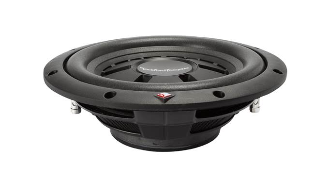QPower 10 Inch Single Subwoofer Box and Rockford Fosgate 400 Watt DVC Subwoofer