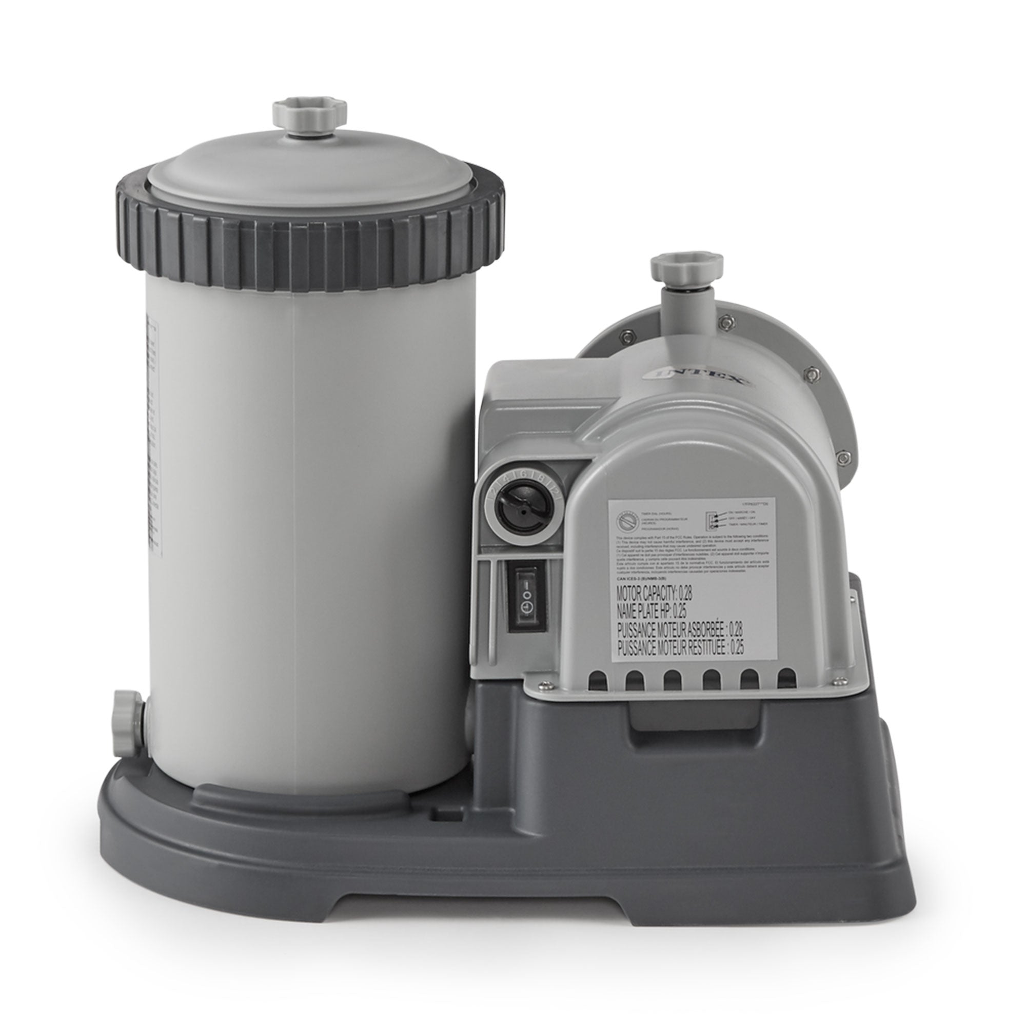 Intex 2500 GPH Krystal Clear Pool Filter Pump w/ Timer 633T 28633EG (For Parts) - VMInnovations