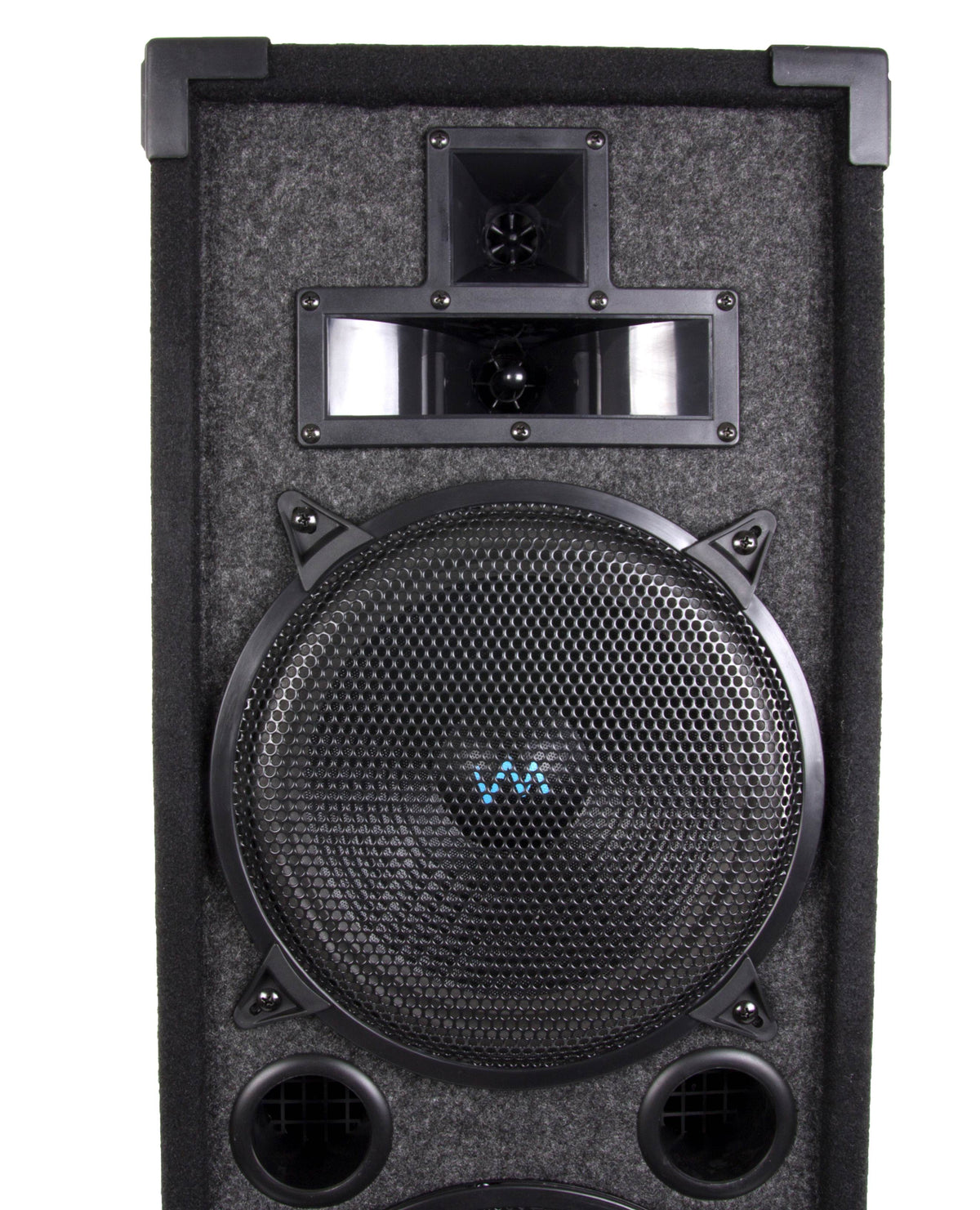 VM Audio VAS4210P 1100 Watt 4-Way Dual 10" DJ Loud Speaker (Open Box)