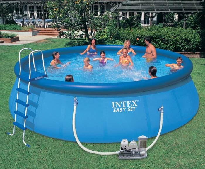 INTEX 2000 GPH Swimming Pool Pump & Saltwater Chlorinator with GFCI - Used
