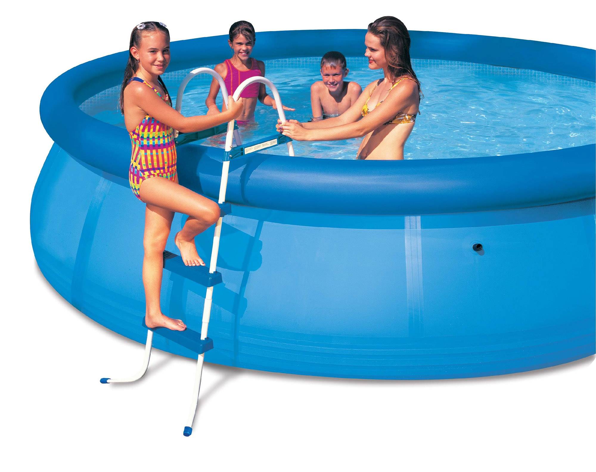 INTEX Above Ground Swimming Pool Ladder with Barrier - 42" Pools (Open Box)