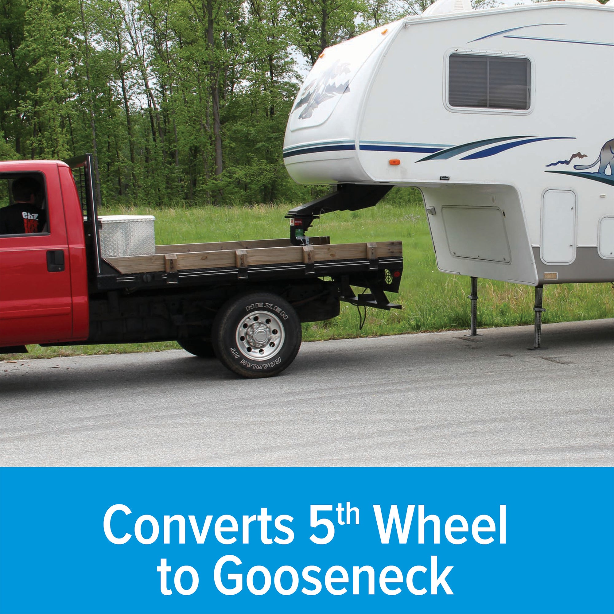 Eaz-Lift Gooseneck Adapter for Fifth Wheel Trailers, 15 Inch, 30,000 Lb (Used)