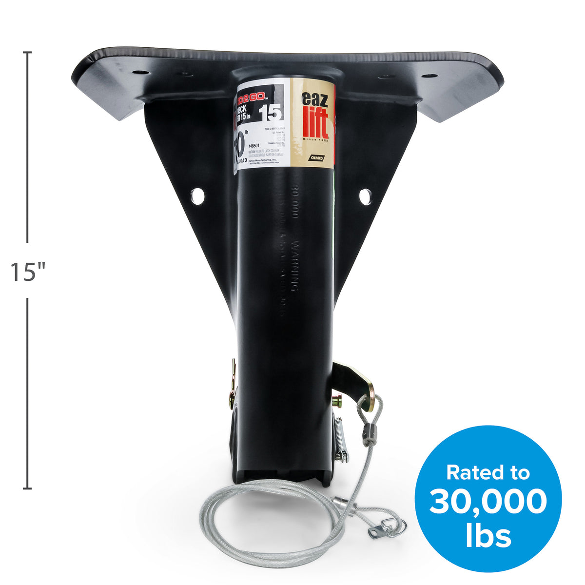 Eaz-Lift Gooseneck Adapter for Fifth Wheel Trailers, 15 Inch, 30,000 Lb (Used)