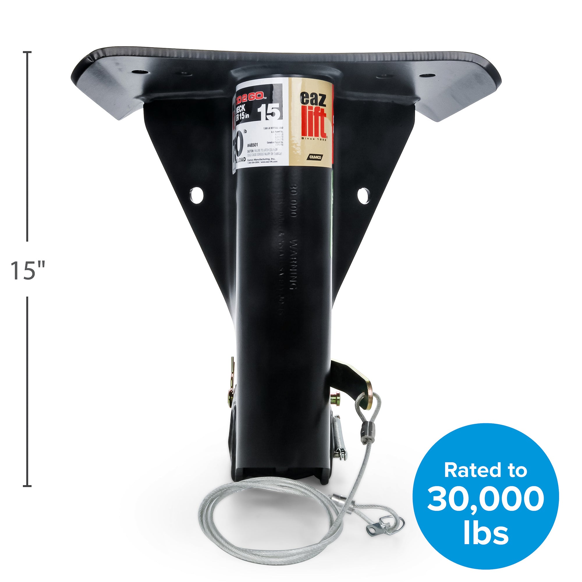 Eaz-Lift Gooseneck Adapter for Fifth Wheel Trailers, 15 Inch, 30,000 Lb (Used)