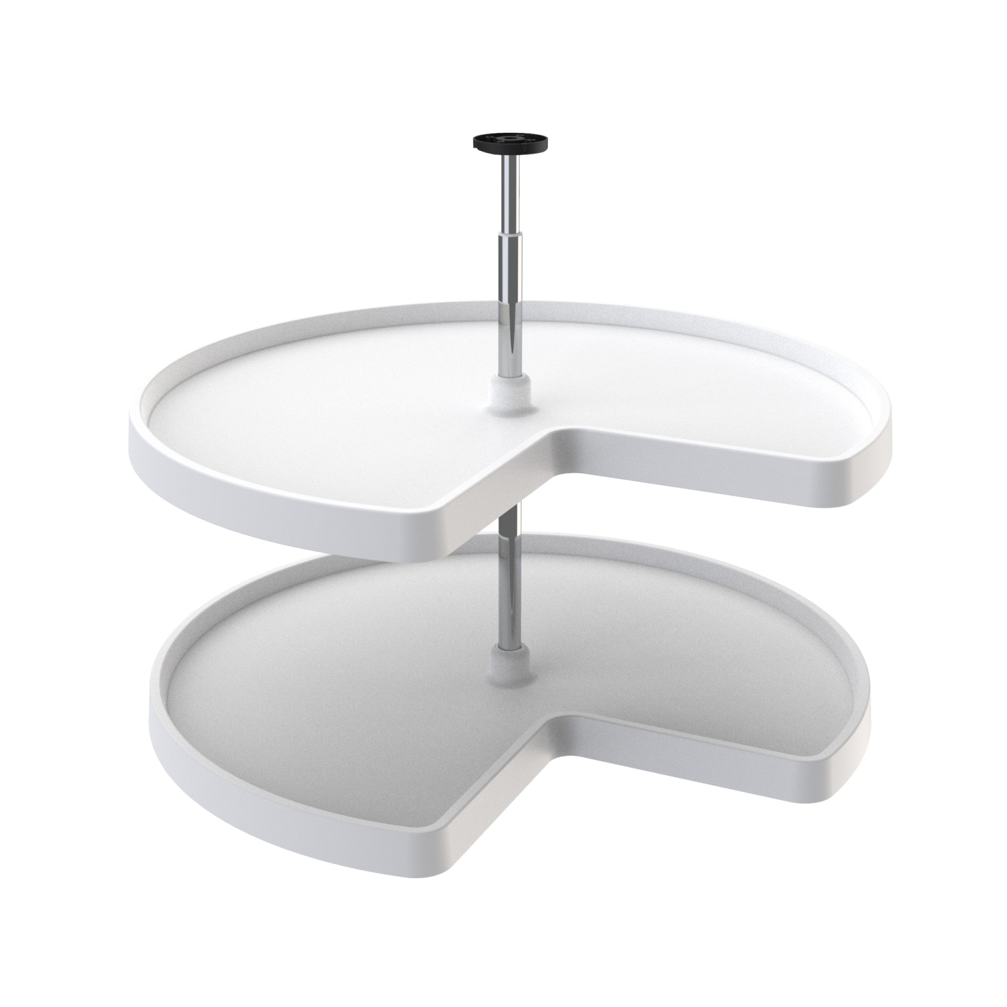 Rev-A-Shelf 3472 32" Polymer Kidney 2-Shelf Lazy Susan (Certified Refurbished)