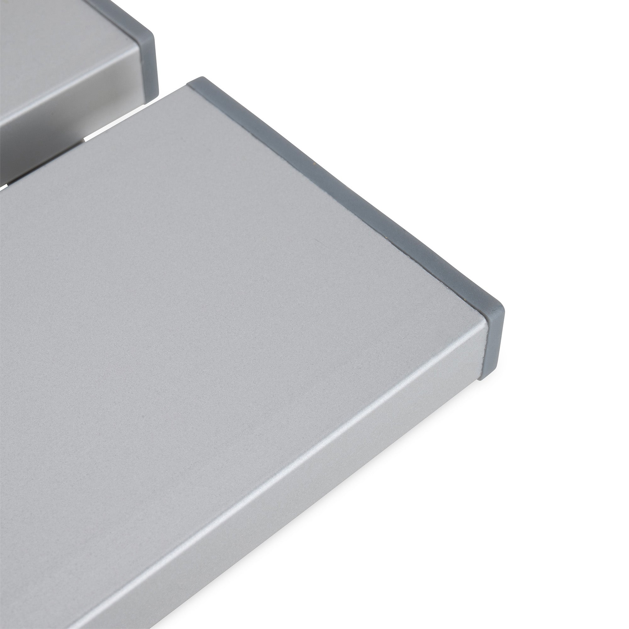 Camco Fold-Away Aluminum Small End Table for Indoor or Outdoor Use, Silver - VMInnovations