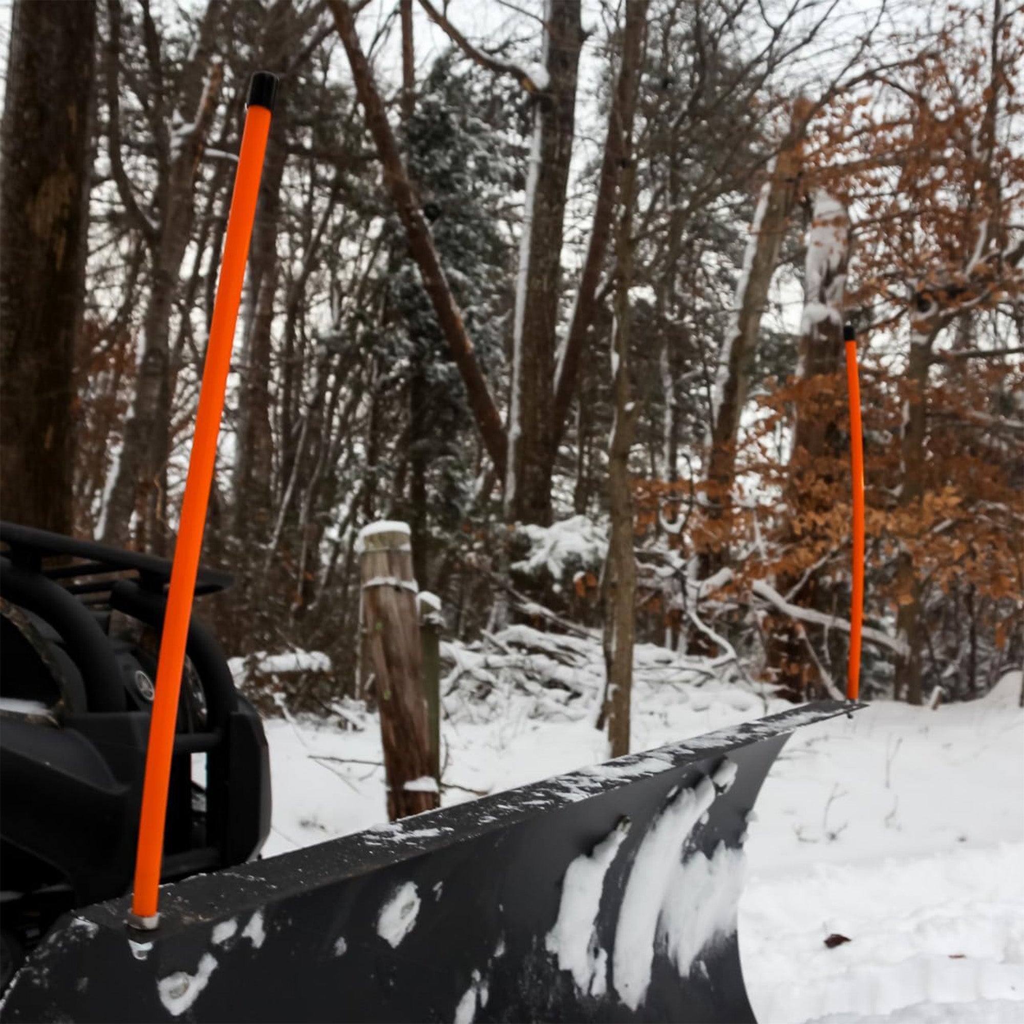 Black Boar ATV/UTV Snow Plow Marker Kit with High Visible Color, 18", Orange