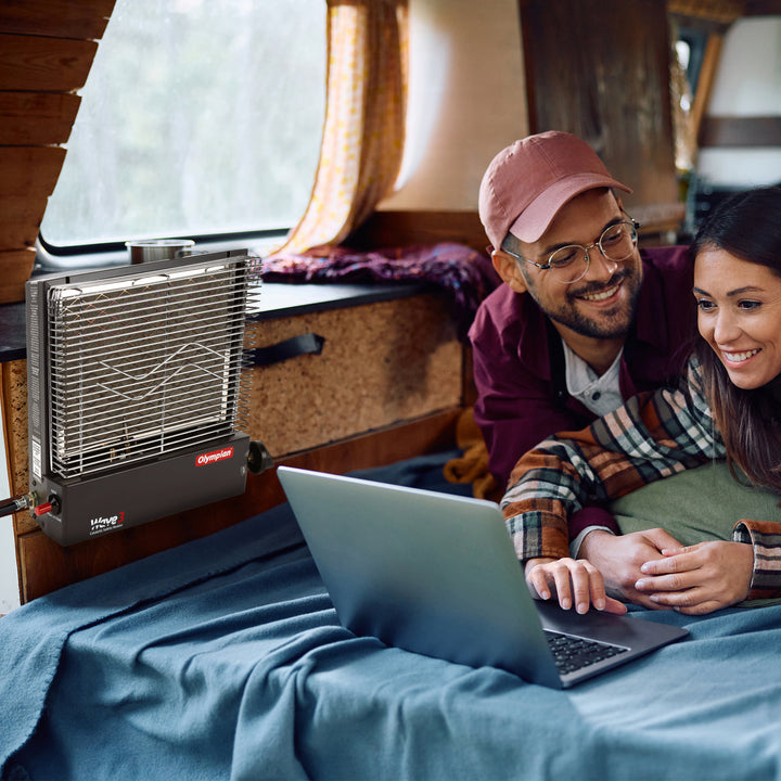 Camco Olympian Wave-3 Portable Catalytic Safety Heater for RV Use, 3,000 BTU - VMInnovations