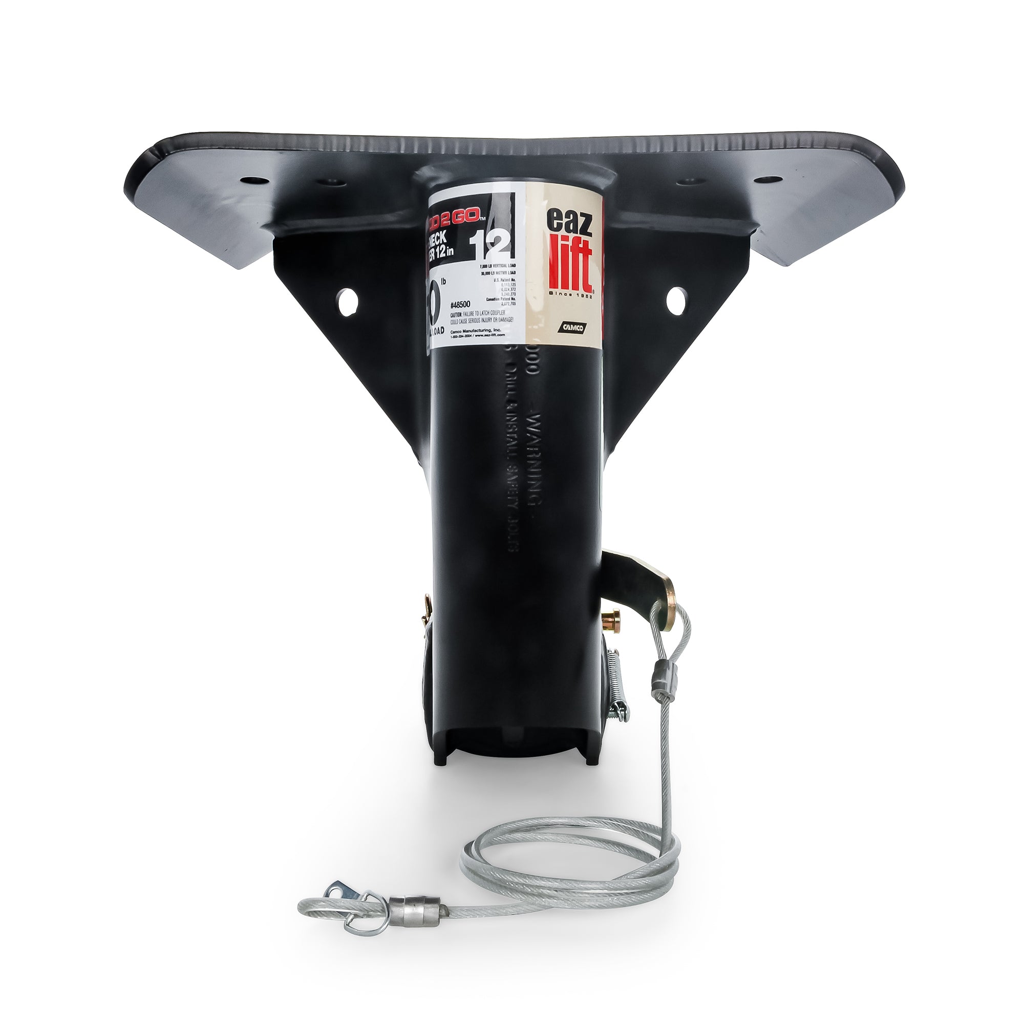 Eaz-Lift Gooseneck Adapter for Fifth Wheel Trailers, 12 Inch, 30,000 Lb Rating - VMInnovations