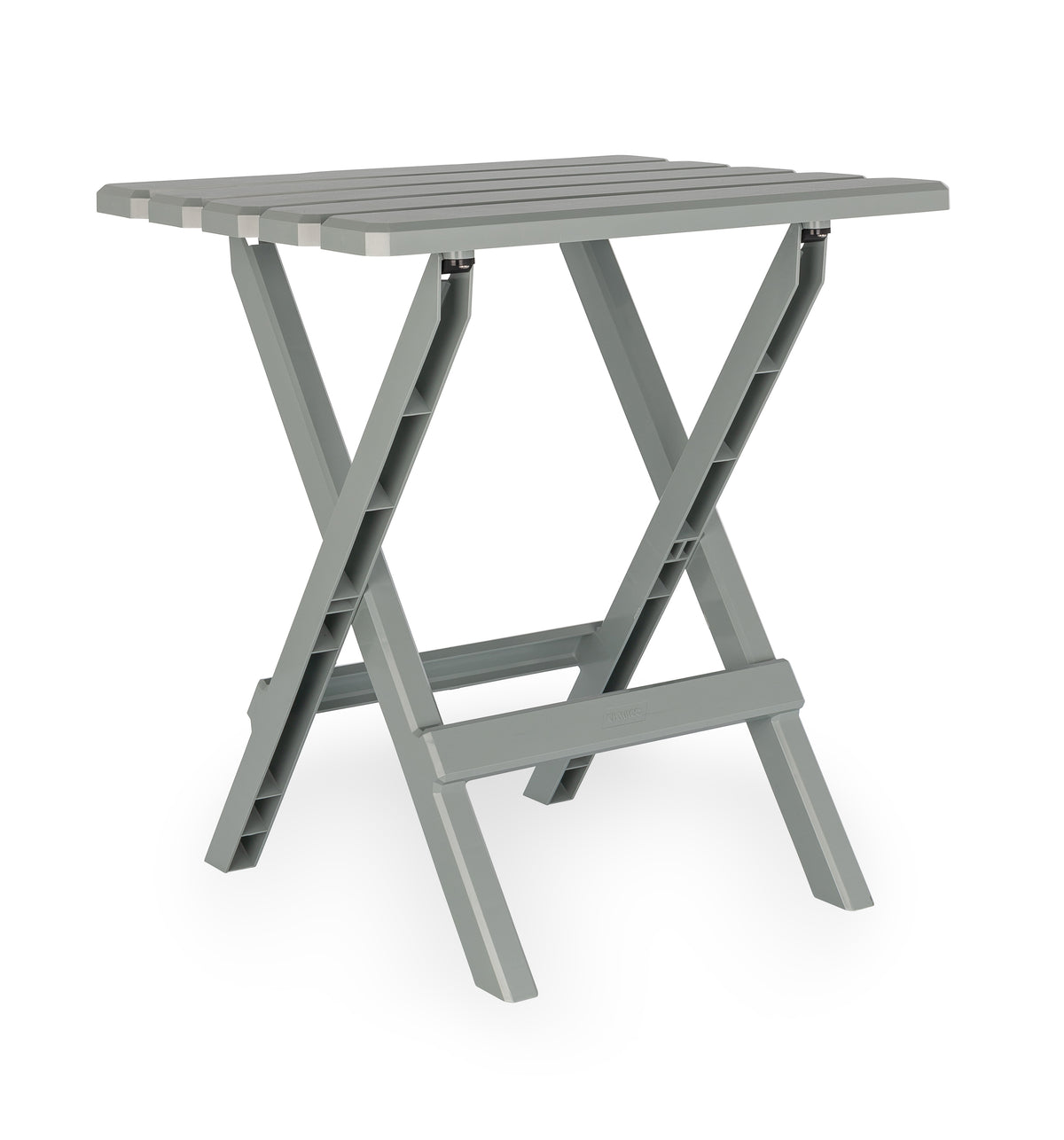 Camco Adirondack Style Folding Plastic Large Table, Indoor or Outdoor Use, Gray