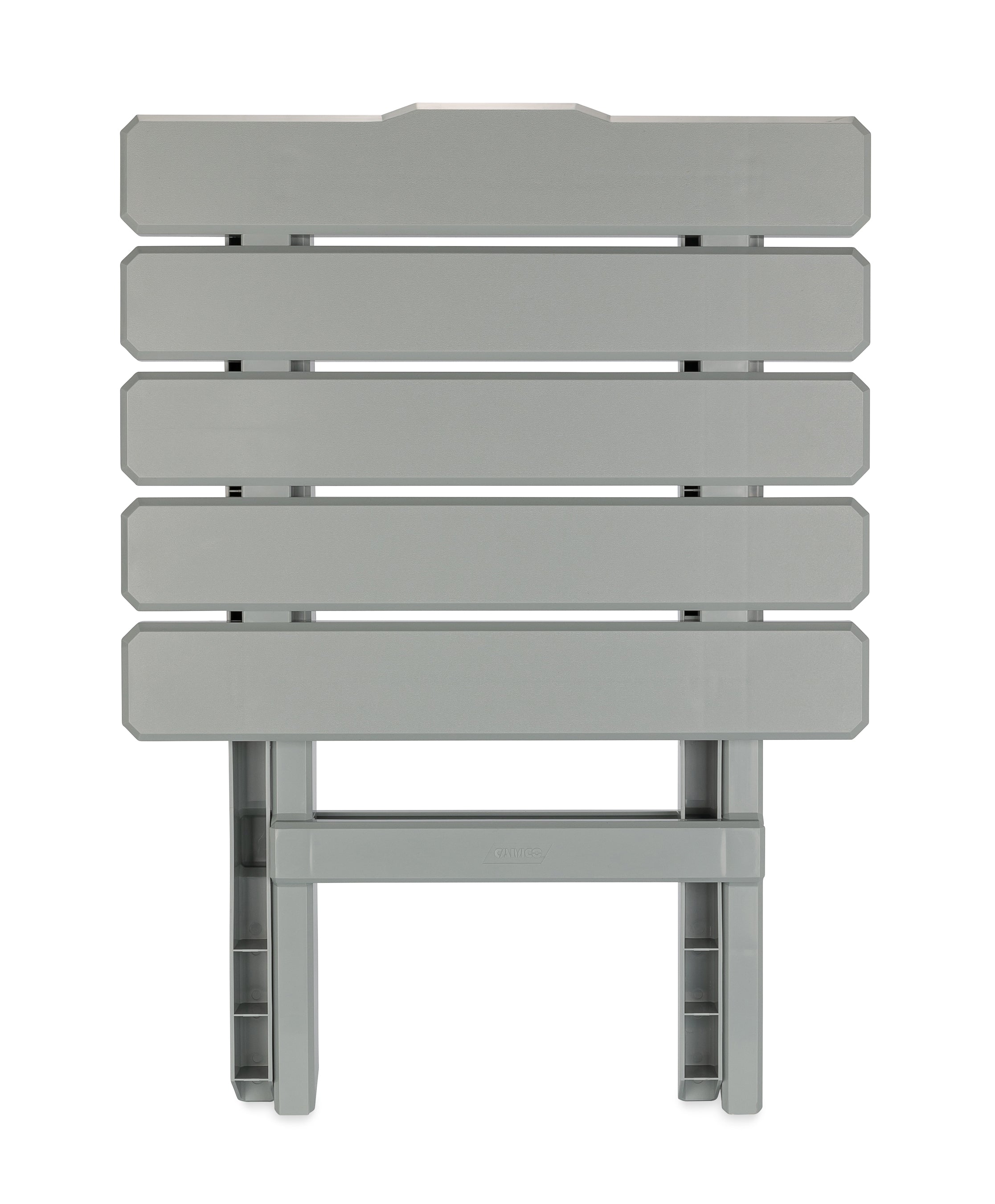 Camco Adirondack Style Folding Plastic Large Table, Indoor or Outdoor Use, Gray