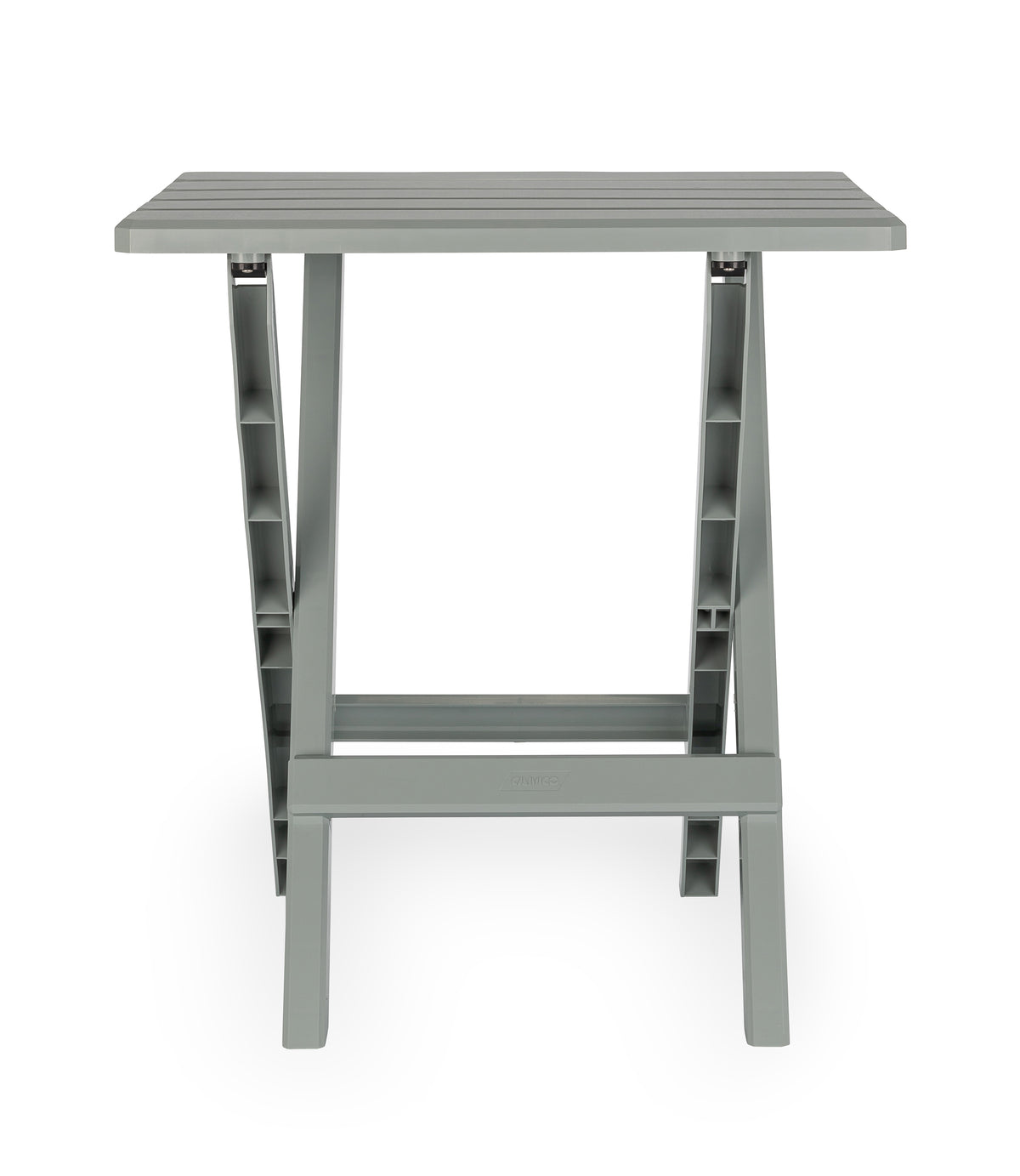 Camco Adirondack Style Folding Plastic Large Table, Indoor or Outdoor Use, Gray