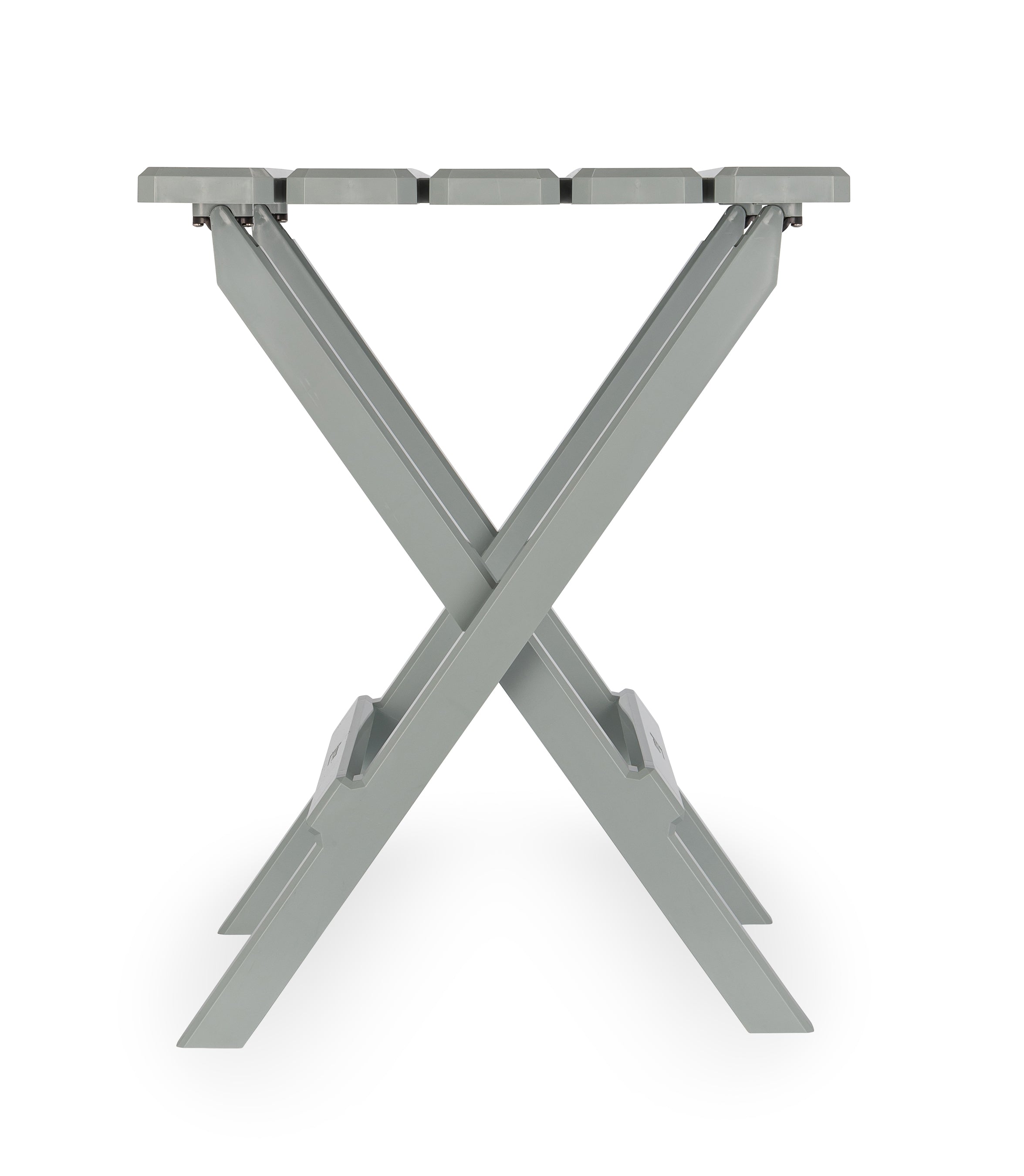 Camco Adirondack Style Folding Plastic Large Table, Indoor or Outdoor Use, Gray
