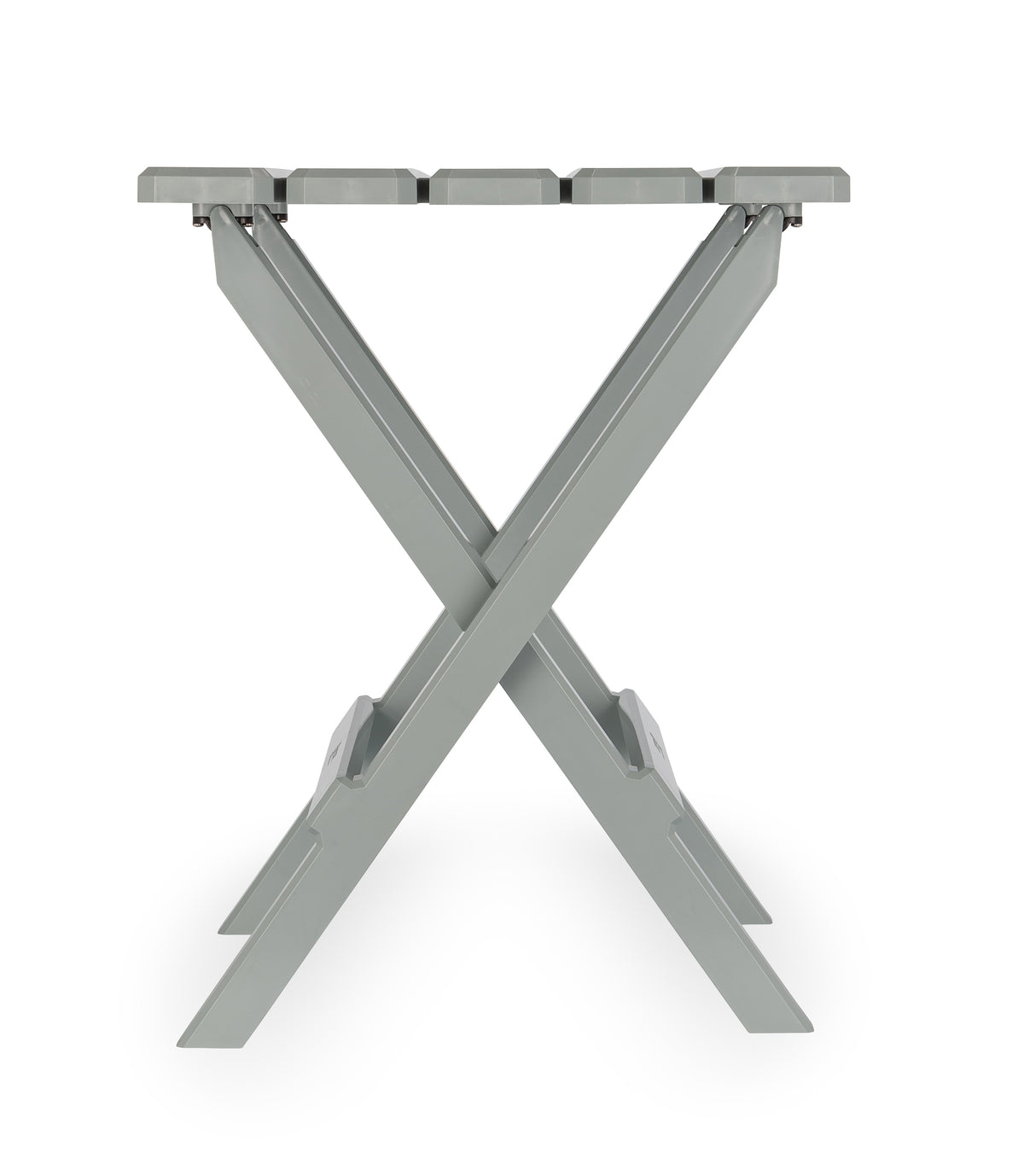 Camco Adirondack Style Folding Plastic Large Table, Indoor or Outdoor Use, Gray