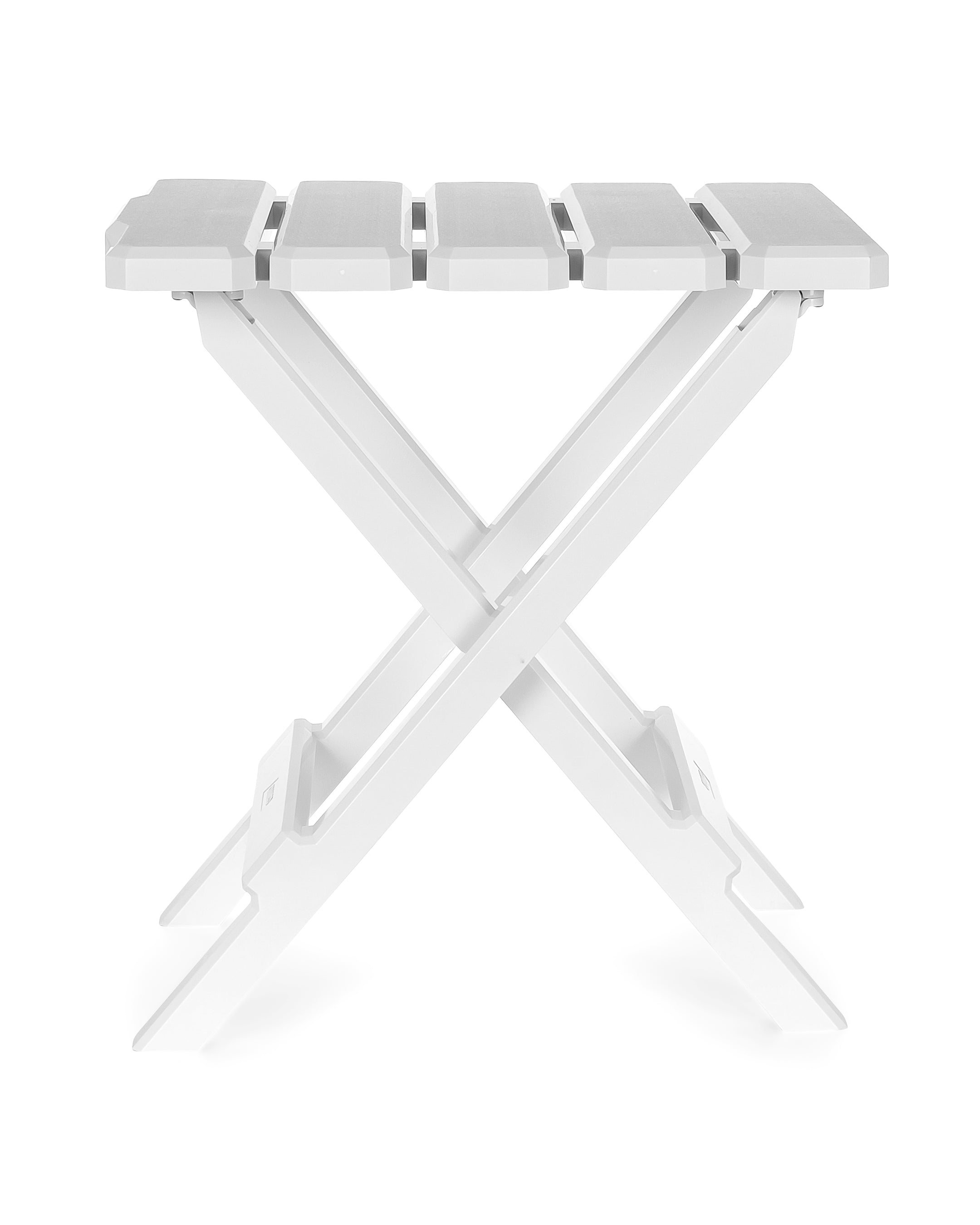 Camco Adirondack Style Folding Plastic Large Table, Indoor or Outdoor Use, White - VMInnovations