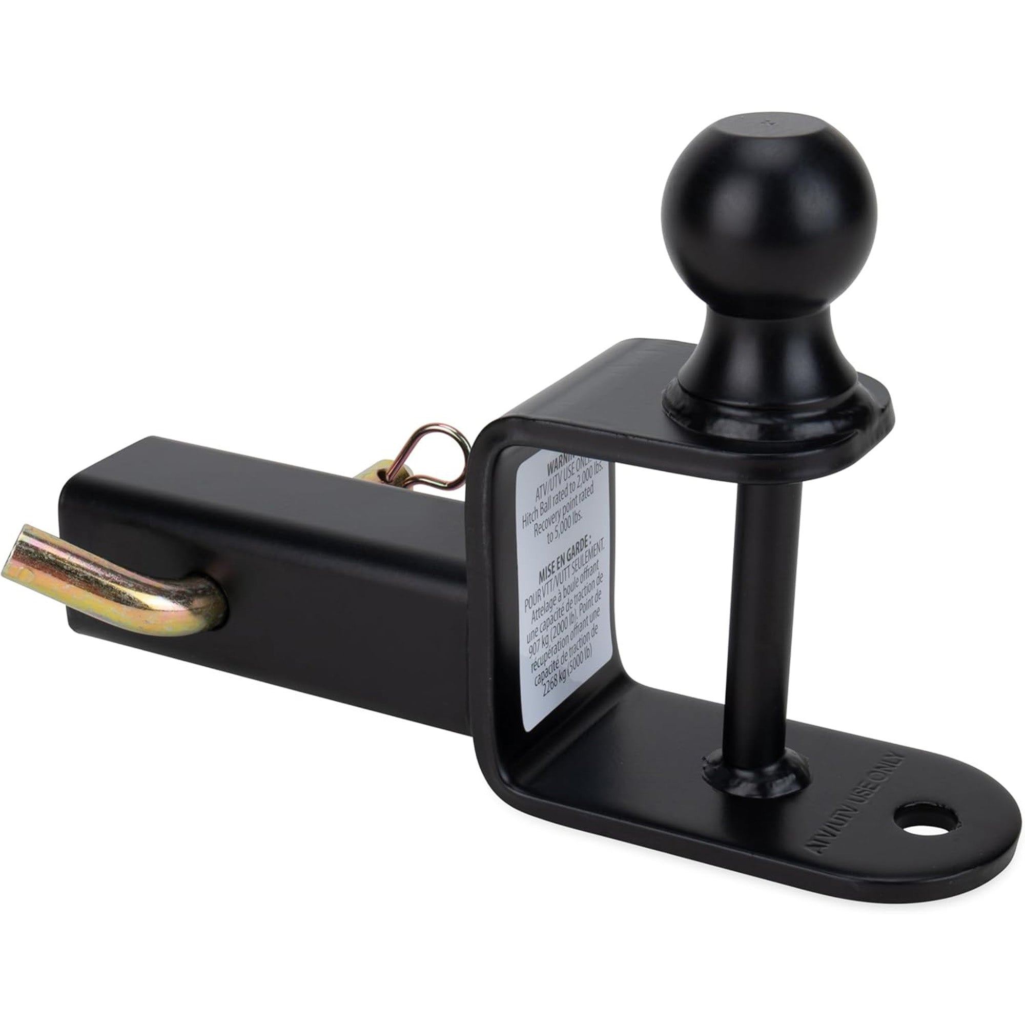 Black Boar UTV/ATV Multi-Hitch with 2" Ball and 2" Shank with 6" Length, Black