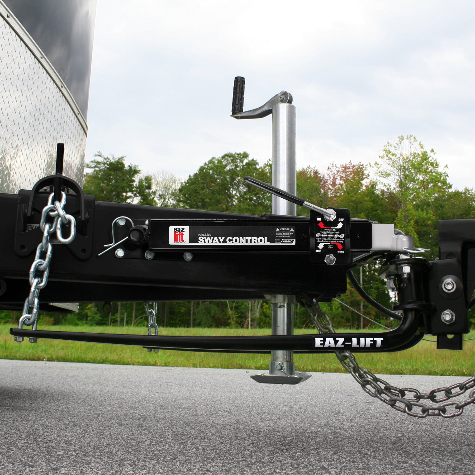Camco Eaz-Lift Weight Distribution Hitch Sway Control RV Trailer Right, Black - VMInnovations
