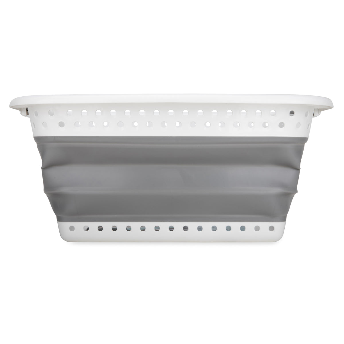Camco LG Plastic Collapsible Laundry Basket Handles for Storage White (Open Box)