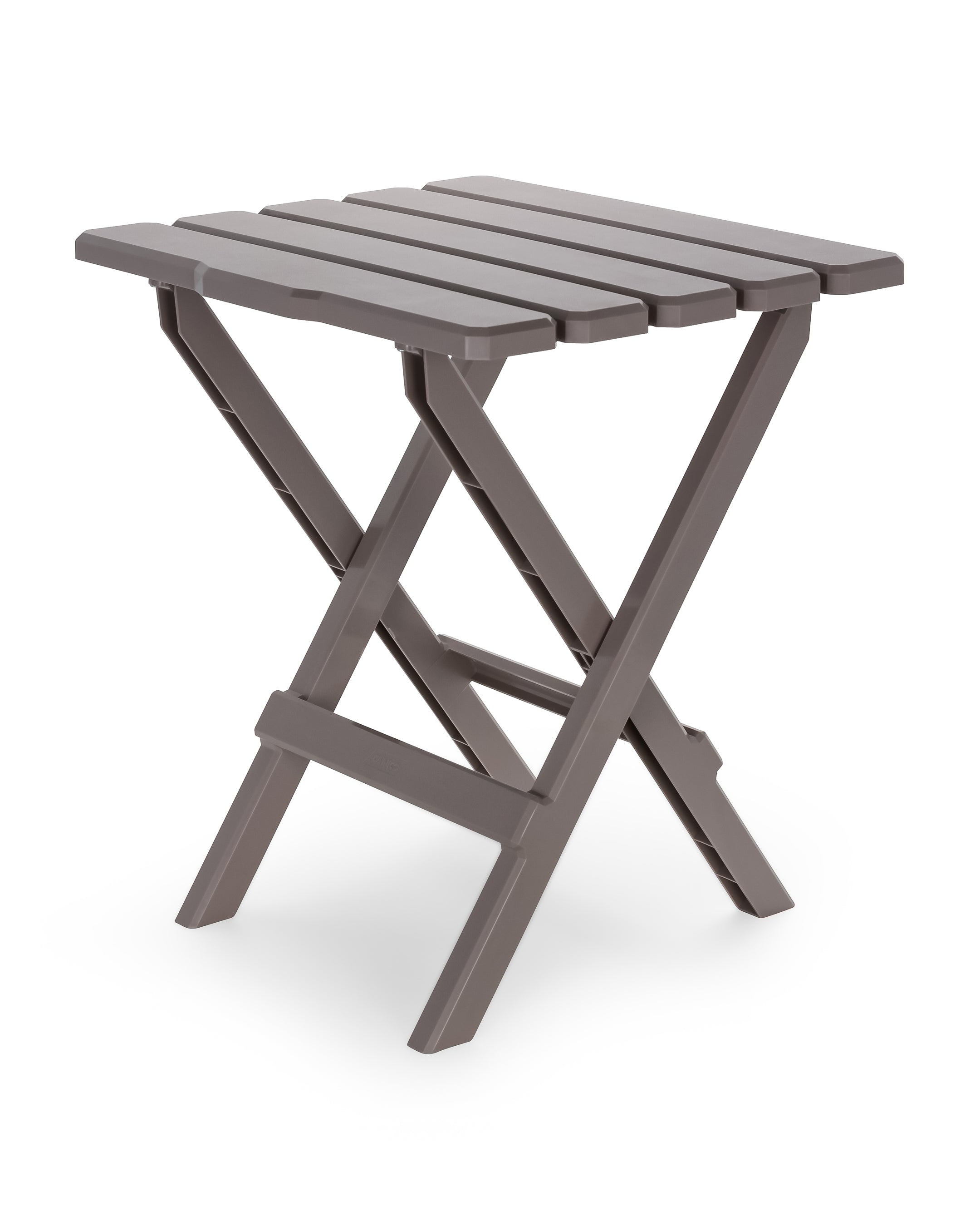 Camco Adirondack Style Folding Plastic Large Table, Indoor or Outdoor Use, Taupe