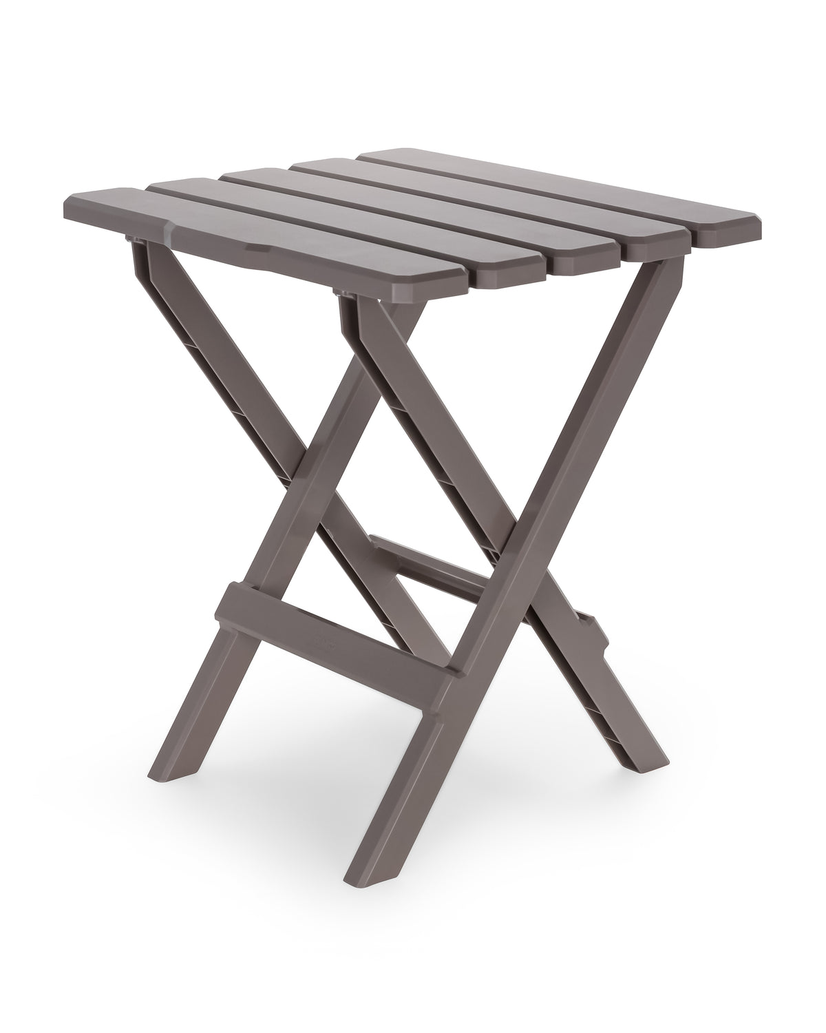 Camco Adirondack Style Folding Plastic Large Table, Indoor or Outdoor Use, Taupe