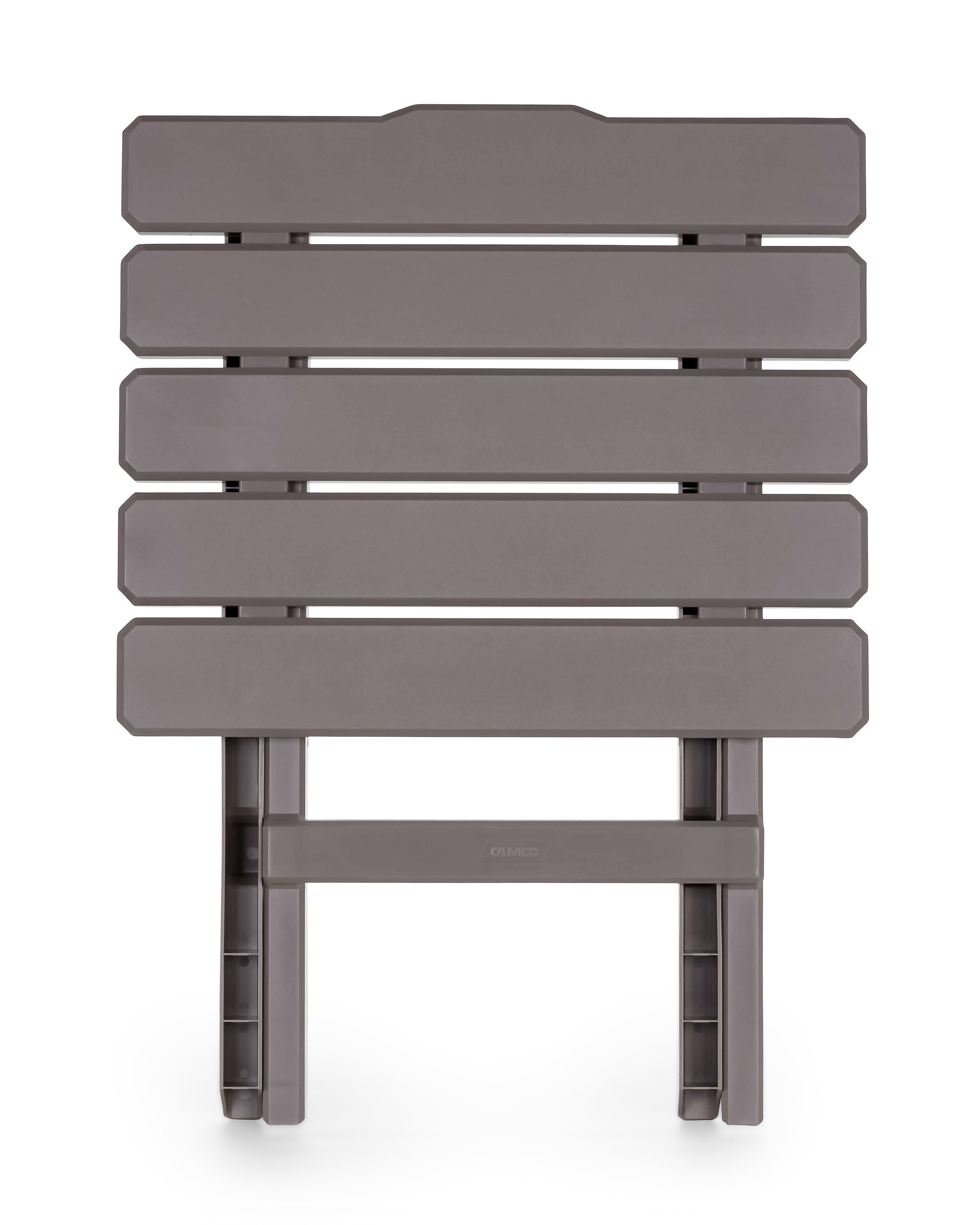 Camco Adirondack Style Folding Plastic Large Table, Indoor or Outdoor Use, Taupe