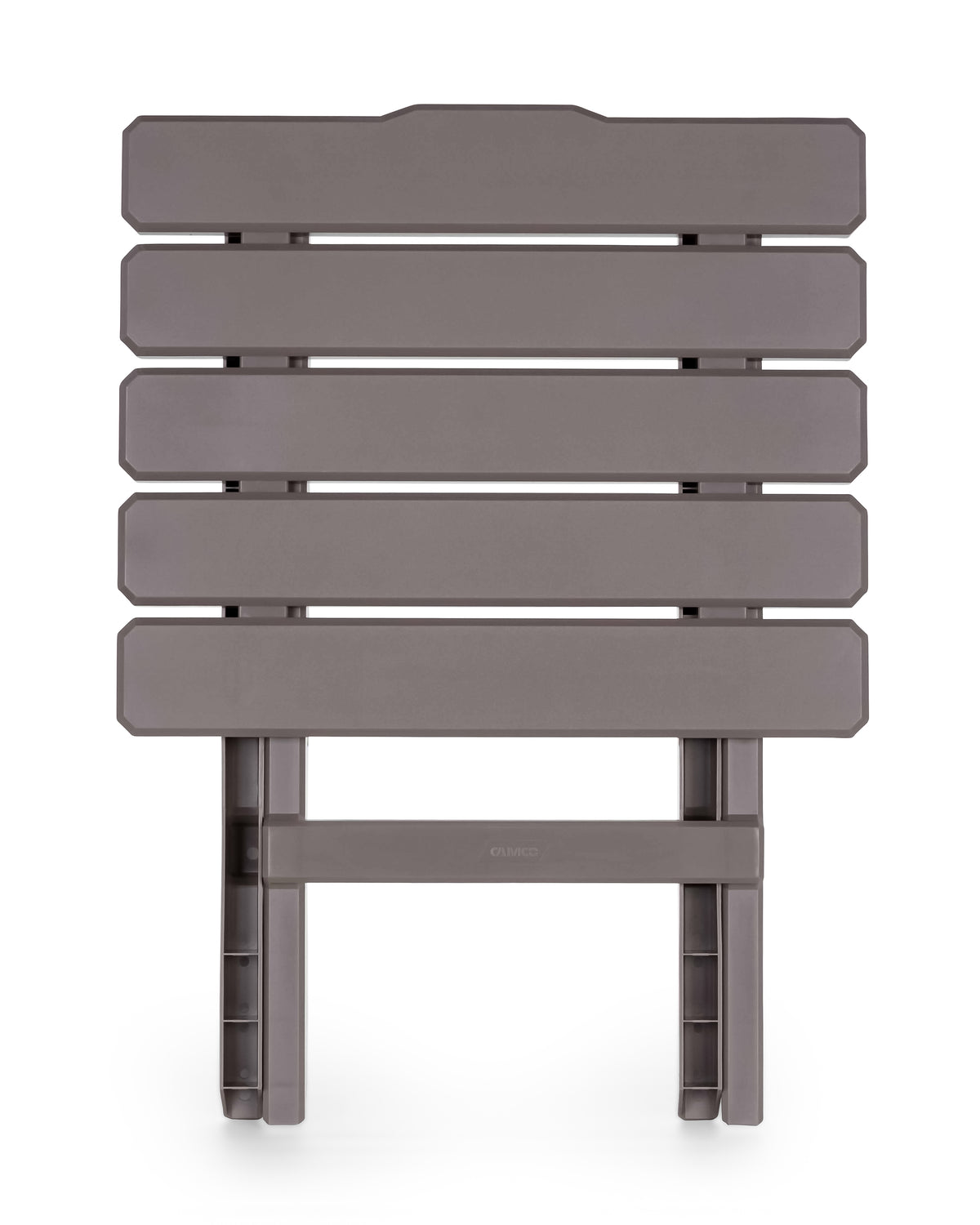 Camco Adirondack Style Folding Plastic Large Table, Indoor or Outdoor Use, Taupe - VMInnovations