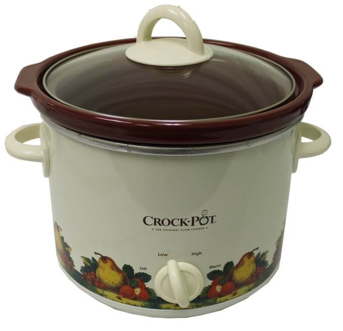 Crock Pot SCR300-R Classic 3 Quart 3 Lb Round Manual Slow Cooker - Open Box