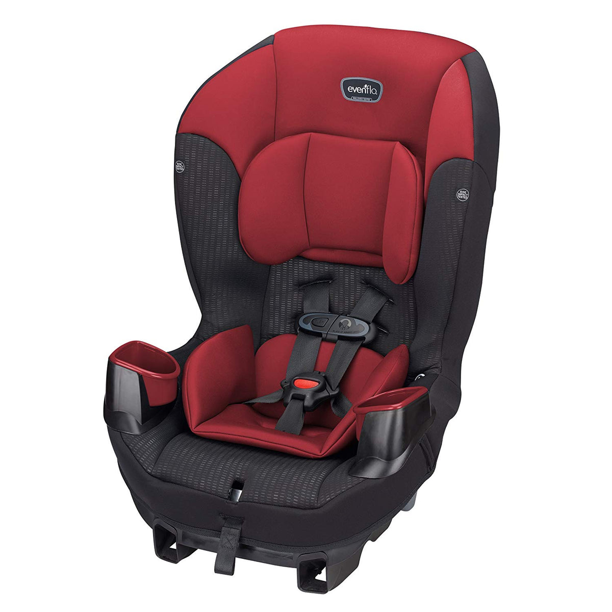 Evenflo Sonus 65 2-in-1 Convertible Infant Baby Toddler Car Seat, Rocco Red