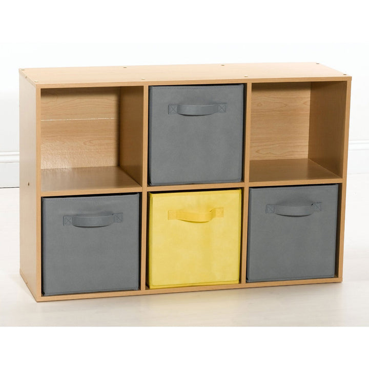 ClosetMaid Cubeicals Fabric Drawer, Open Storage Organizing Bin, Gray (2 Pack)