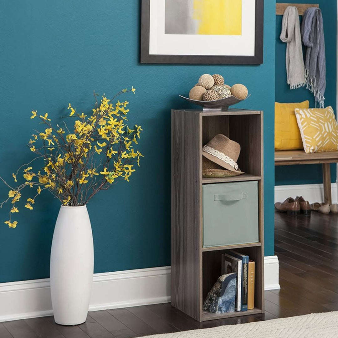 ClosetMaid Cubeicals Fabric Drawer, Open Storage Organizing Bin, Gray (2 Pack)