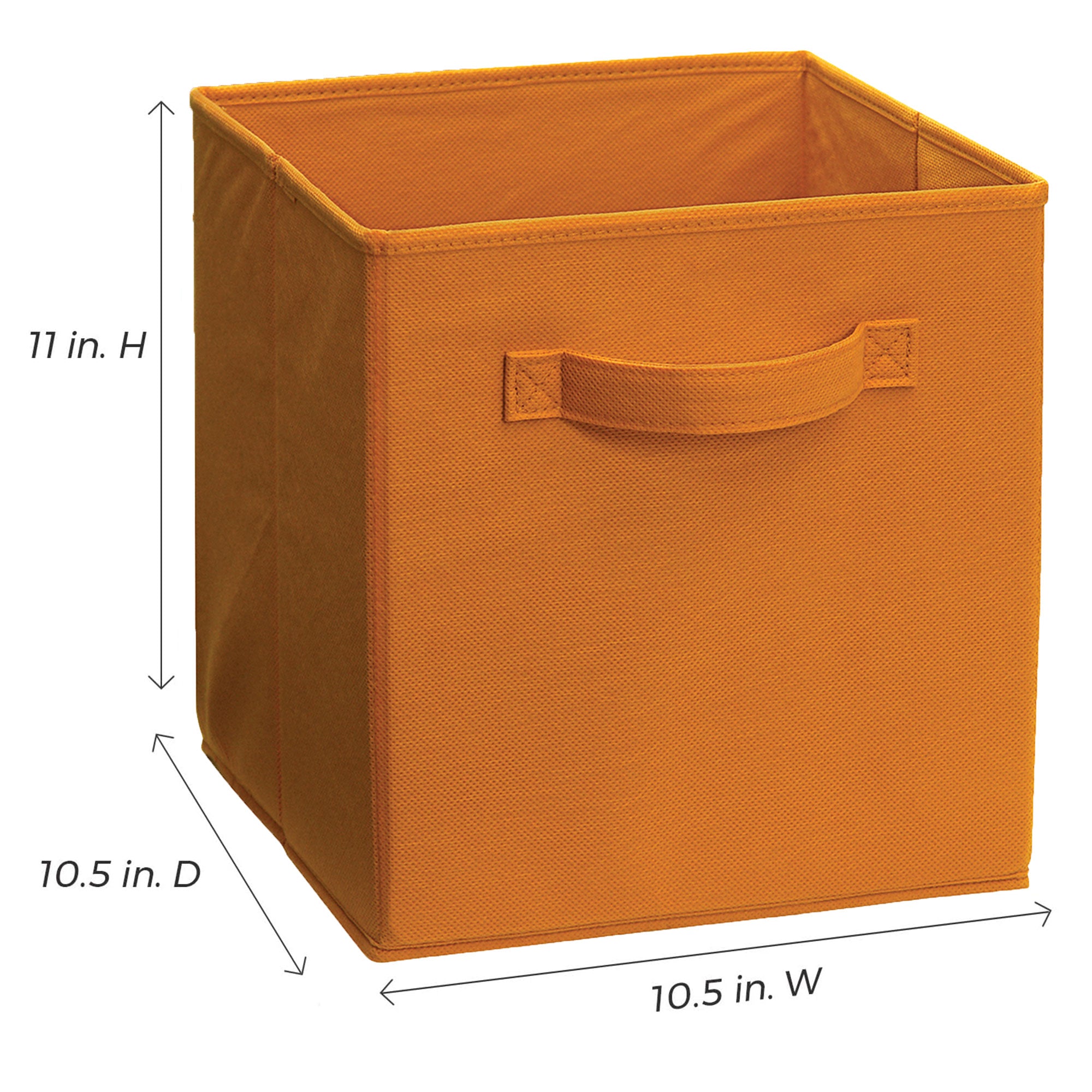 ClosetMaid Cubeicals Fabric Drawer, Open Storage Organizing Bin, Orange (2 Pack) - VMInnovations