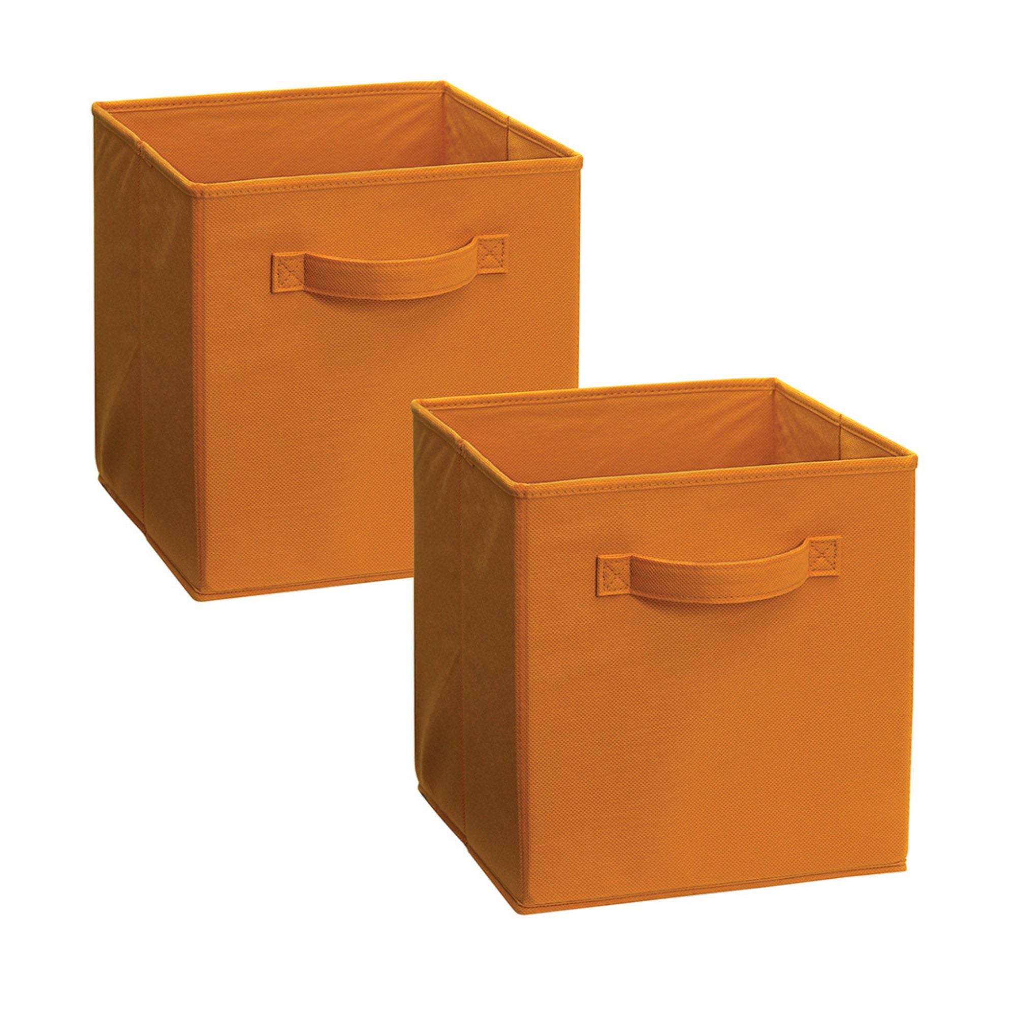 ClosetMaid Cubeicals Fabric Drawer, Open Storage Organizing Bin, Orange (2 Pack) - VMInnovations