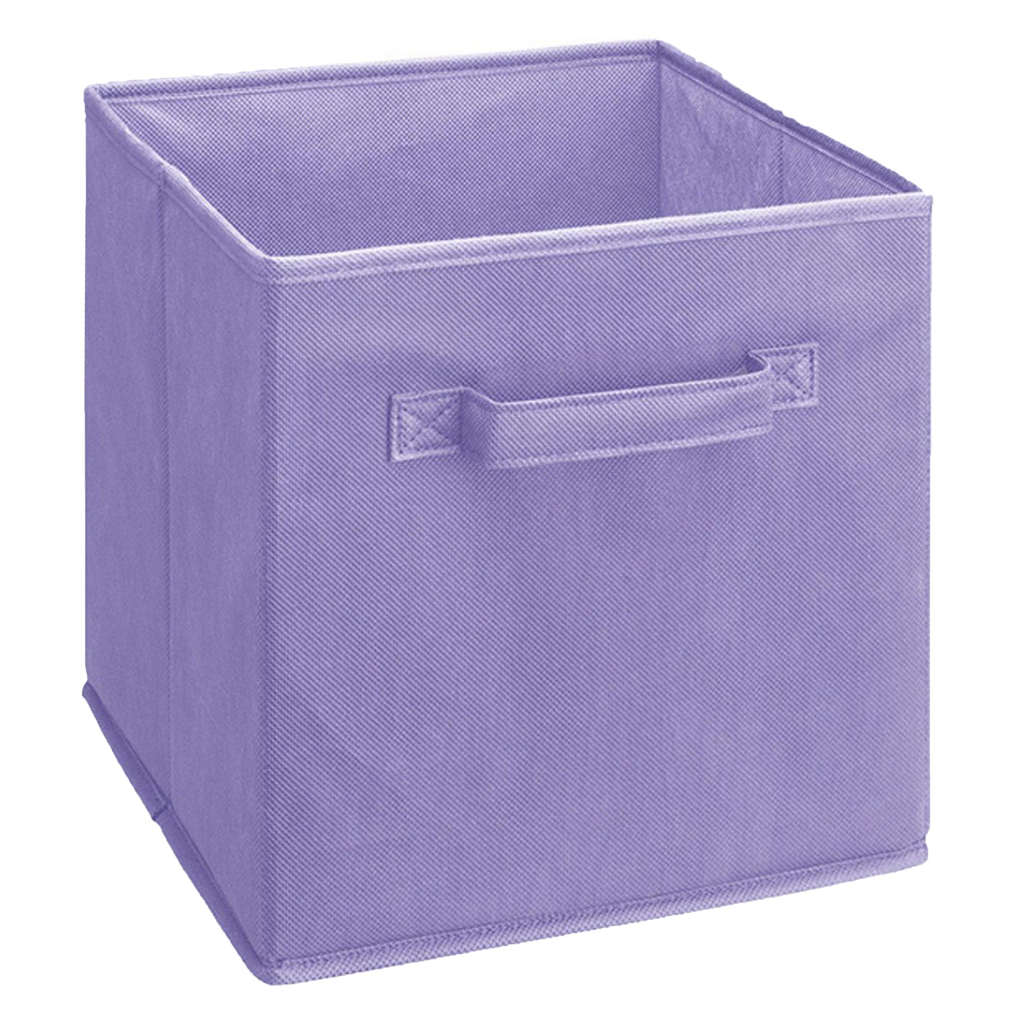 ClosetMaid Cubeicals Fabric Drawer, Open Storage Organizing Bin, Purple (2 Pack) - VMInnovations