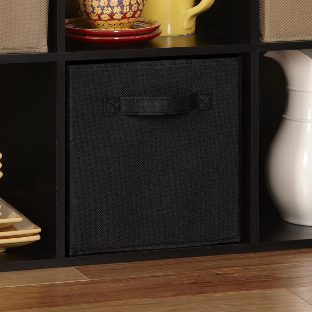 ClosetMaid Cubeicals Fabric Drawer, Open Storage Organizing Bin, Black (2 Pack) - VMInnovations