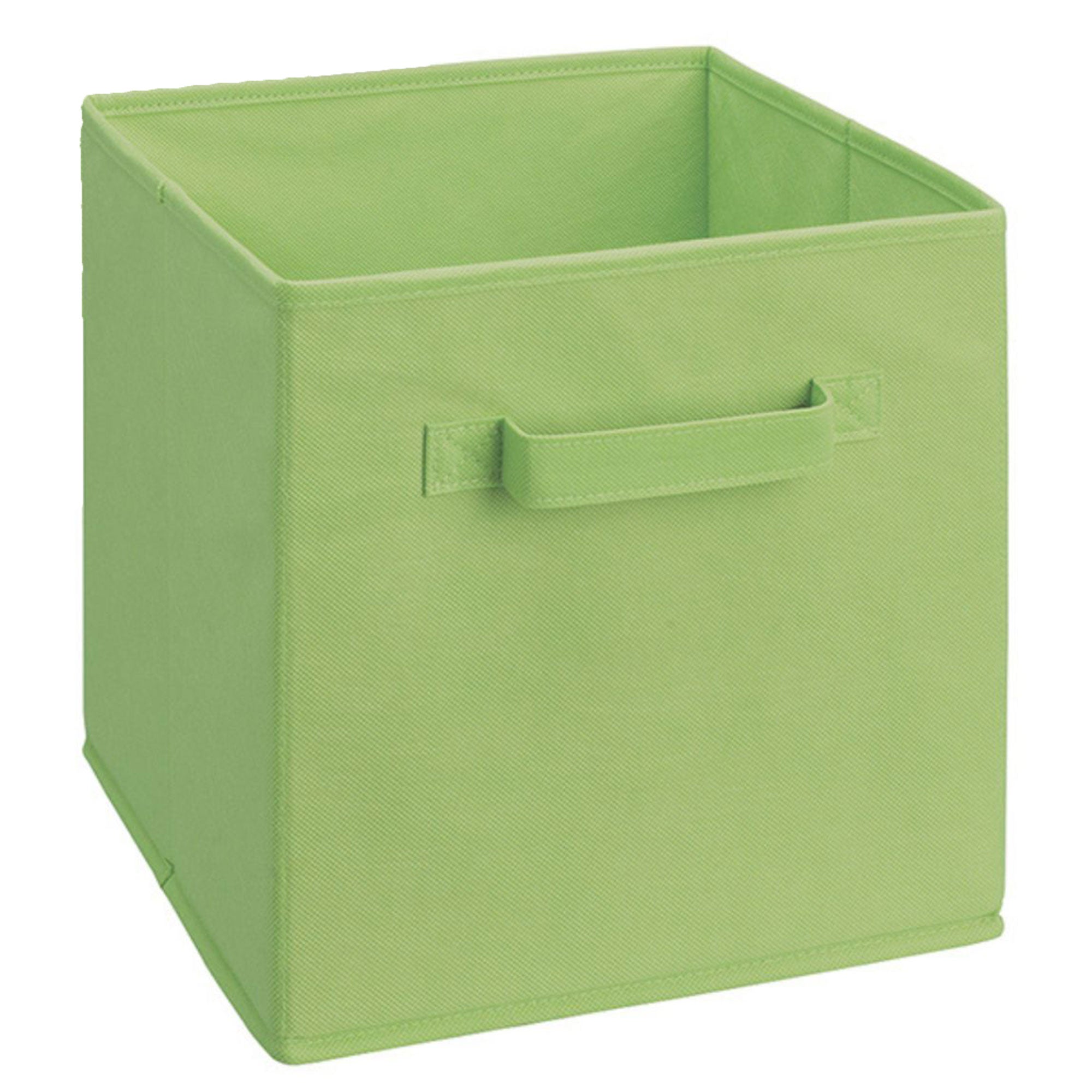 ClosetMaid Cubeicals Fabric Drawer, Open Storage Organizing Bin, Green (2 Pack) - VMInnovations
