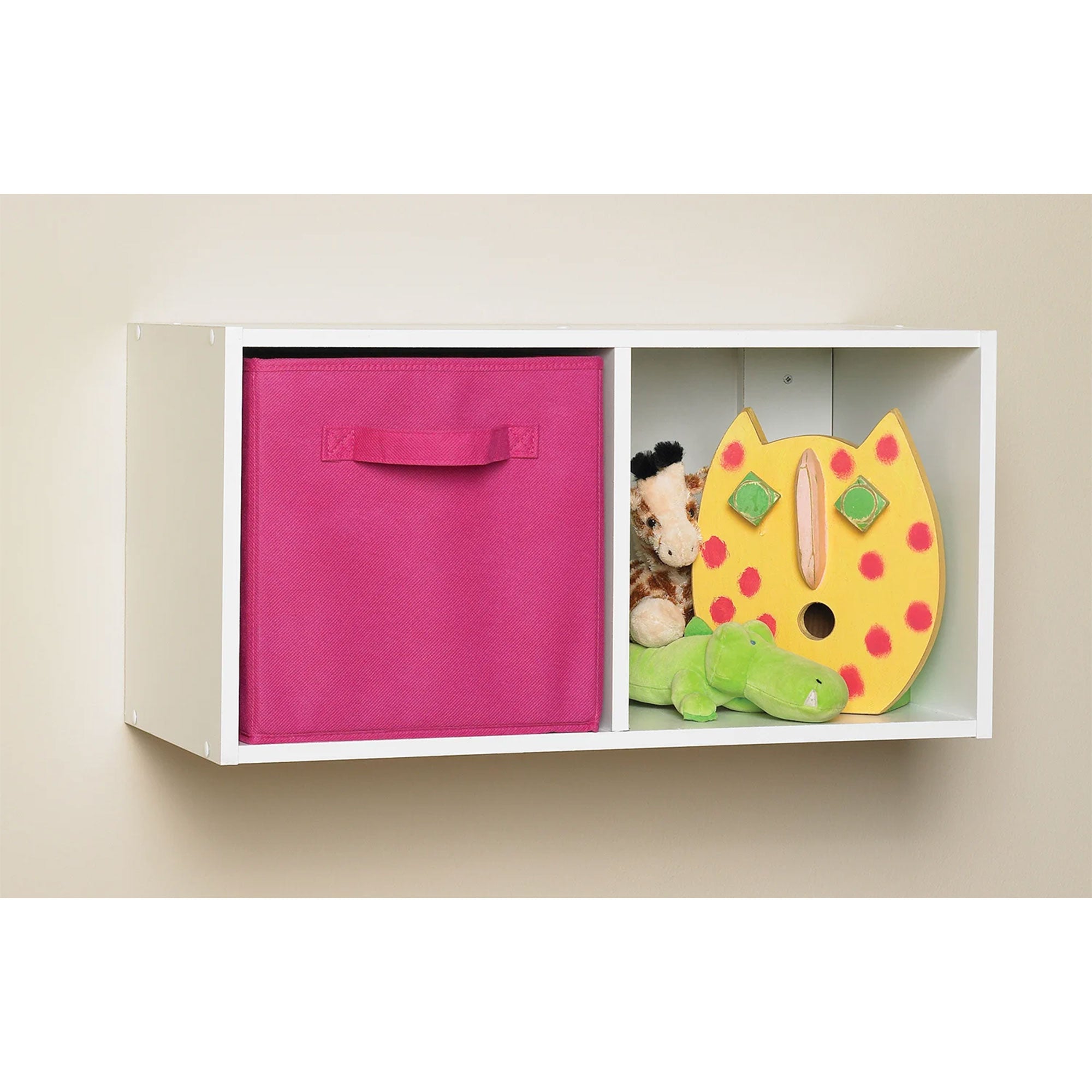 ClosetMaid Cubeicals Fabric Drawer, Open Storage Organizing Bin, Bright Pink - VMInnovations