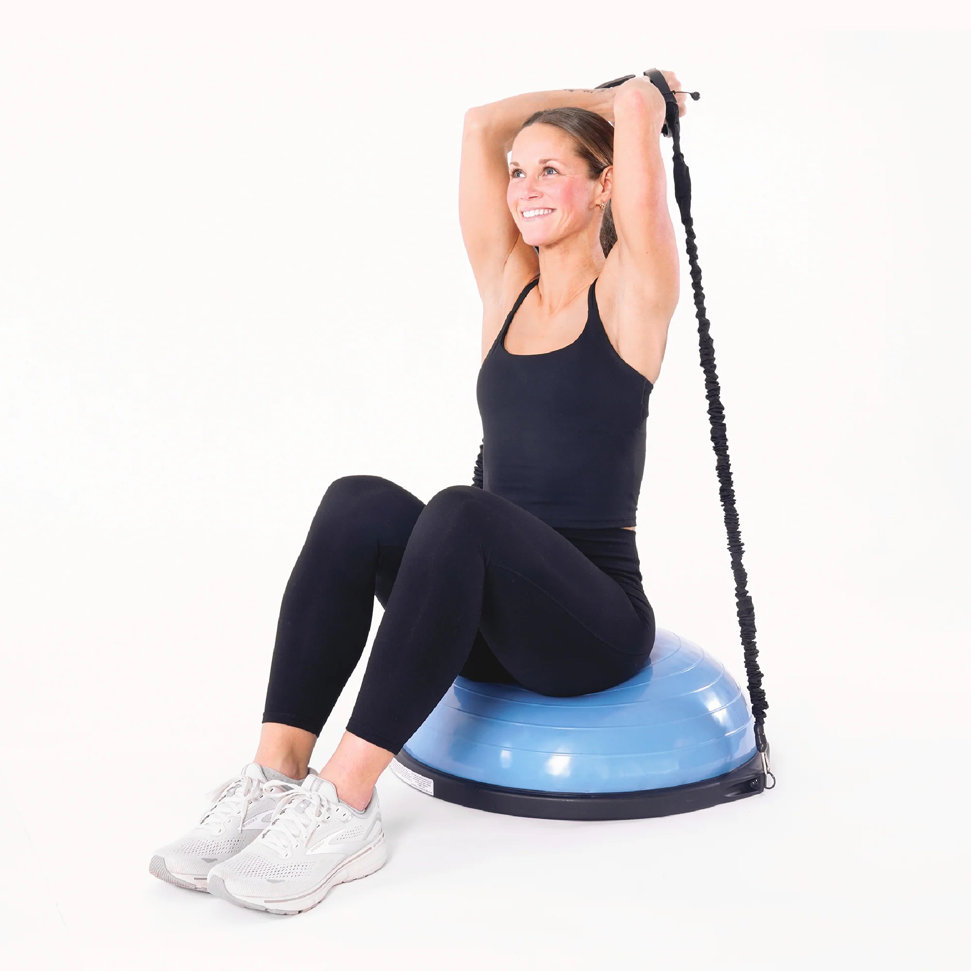 Bosu Pro 26” Strength Trainer Ball Balance Board with Resistance Bands, Blue - VMInnovations